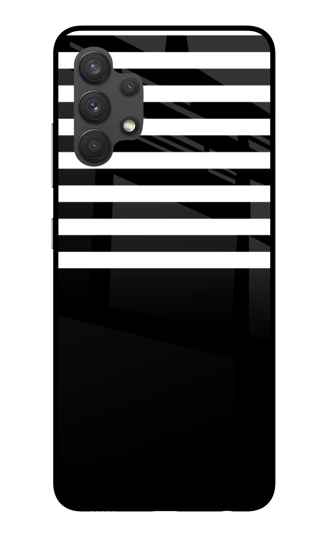 Black and White Print Samsung A32 4G Glass Case - Black and White Print Samsung A32 4G Glass Case Black and White Print Samsung A32 4G Glass Case