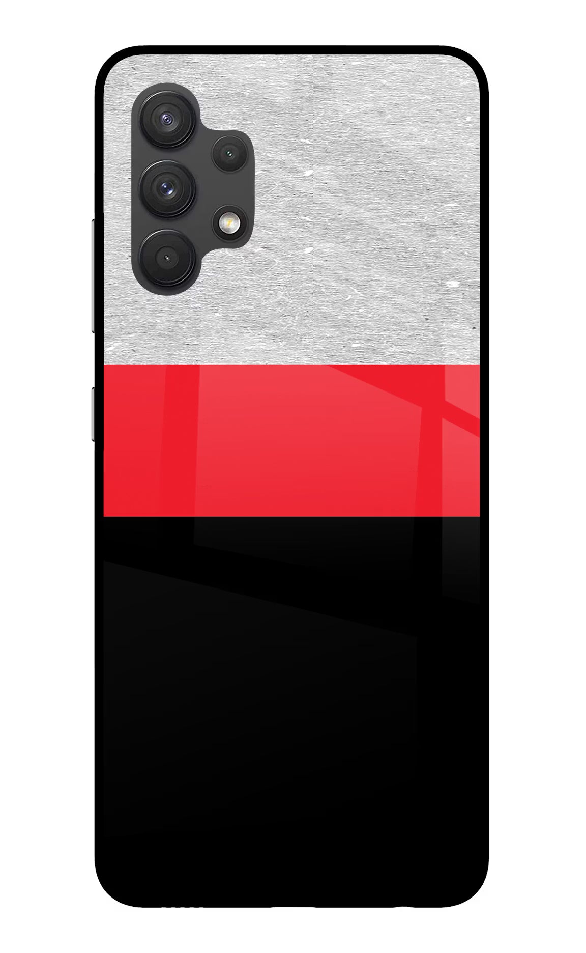 Tri Color Pattern Samsung A32 4G Glass Case - Tri Color Pattern Samsung A32 4G Glass Case Tri Color Pattern Samsung A32 4G Glass Case