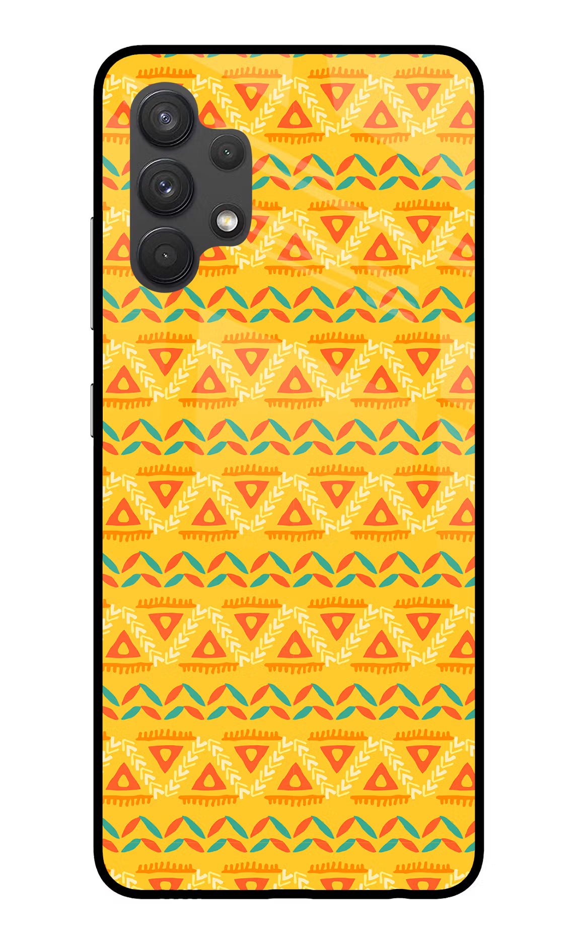 Tribal Pattern Samsung A32 4G Glass Case - Tribal Pattern Samsung A32 4G Glass Case Tribal Pattern Samsung A32 4G Glass Case