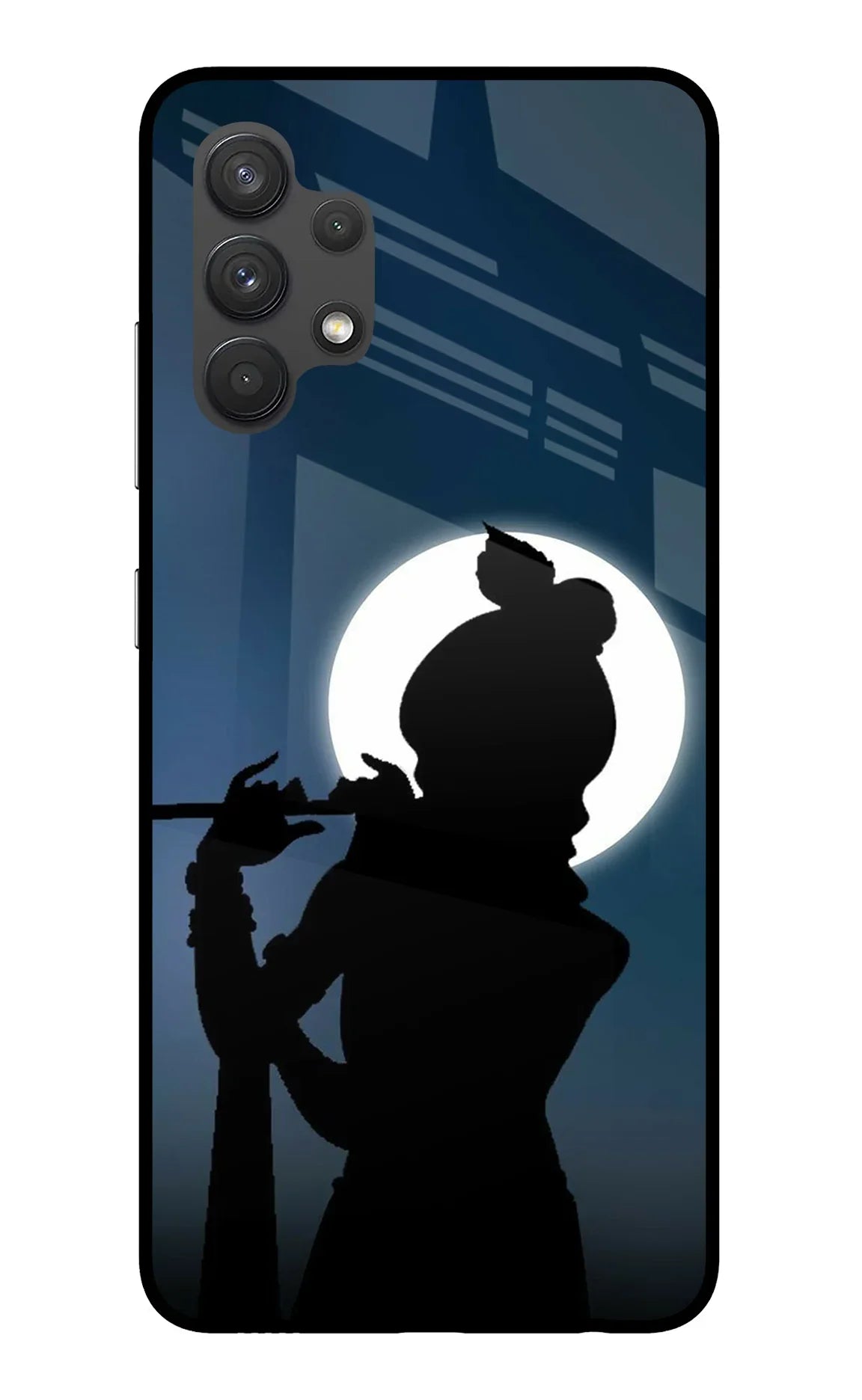 Shri Krishna Silhouette Samsung A32 4G Glass Case - Shri Krishna Silhouette Samsung A32 4G Glass Case Shri Krishna Silhouette Samsung A32 4G Glass Case