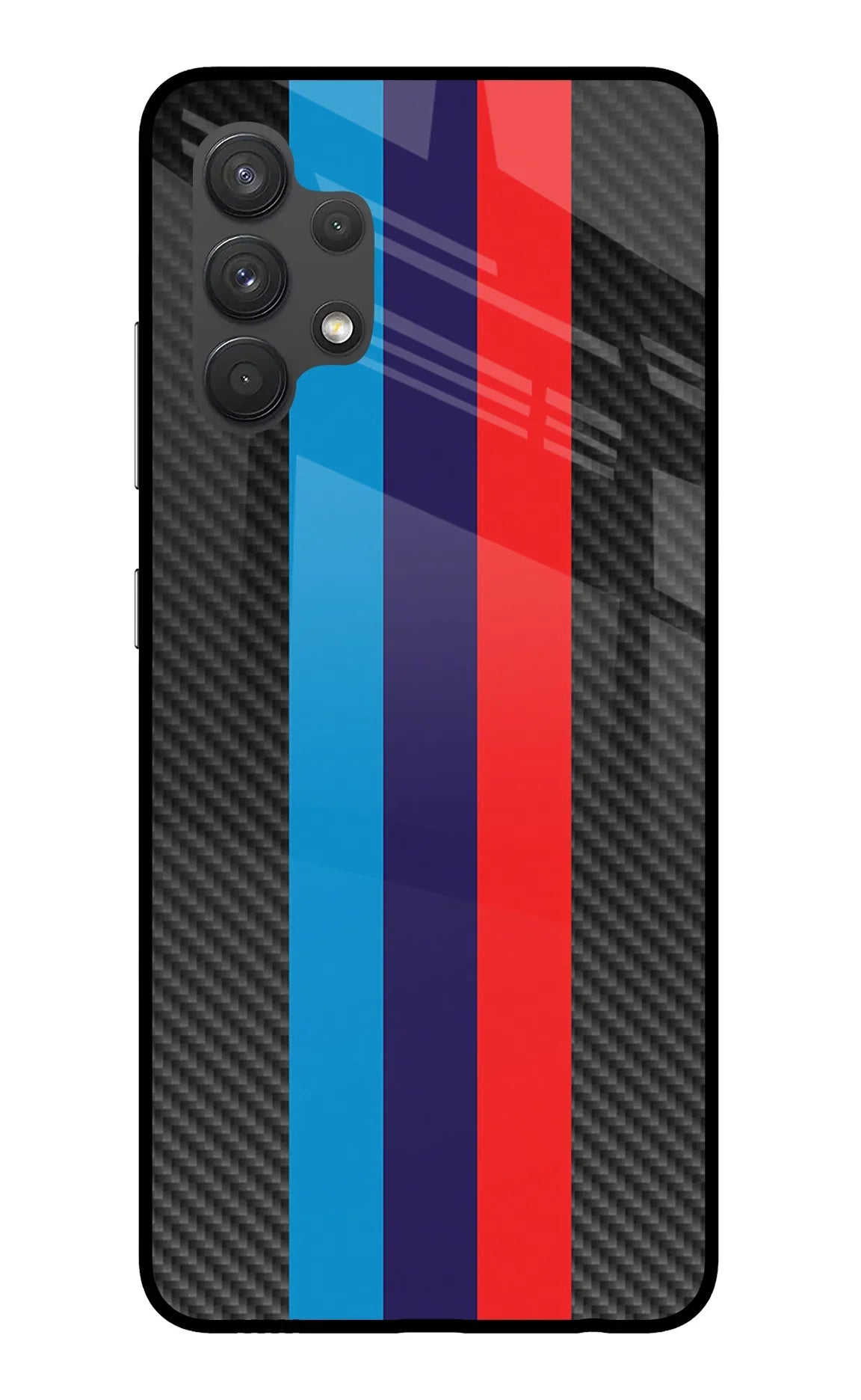 BMW Stripes Pattern Samsung A32 4G Glass Case - BMW Stripes Pattern Samsung A32 4G Glass Case BMW Stripes Pattern Samsung A32 4G Glass Case