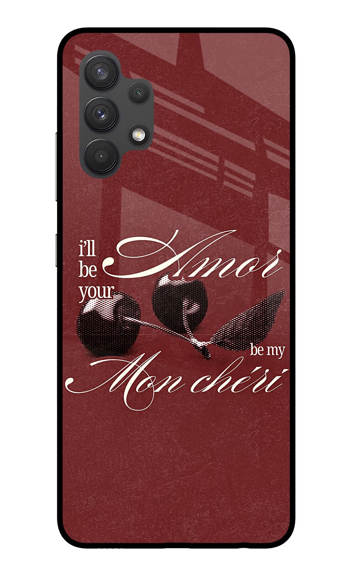 Velvet Cherry Samsung A32 4G Glass Case - Velvet Cherry Samsung A32 4G Glass Case Velvet Cherry Samsung A32 4G Glass Case