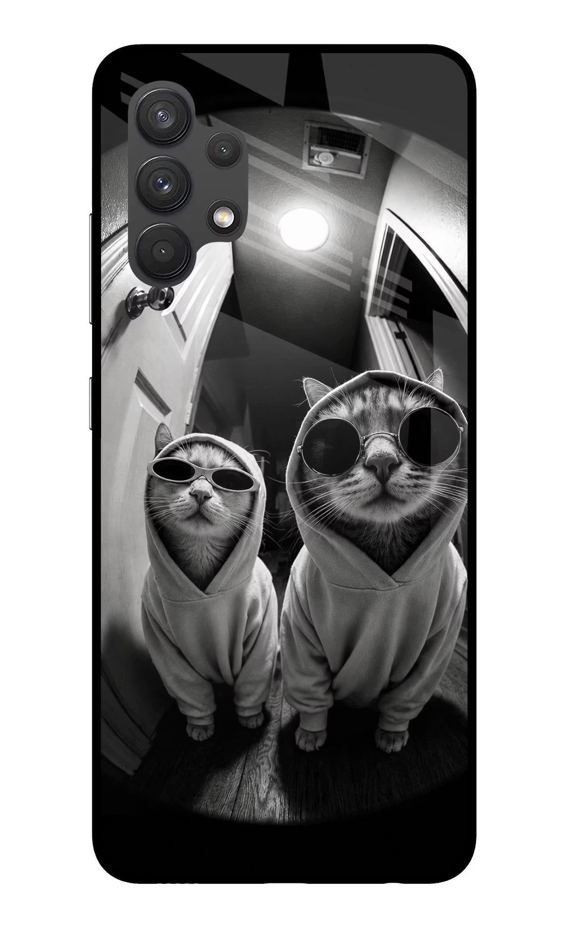 Hood Cats Samsung A32 4G Glass Case - Hood Cats Samsung A32 4G Glass Case Hood Cats Samsung A32 4G Glass Case