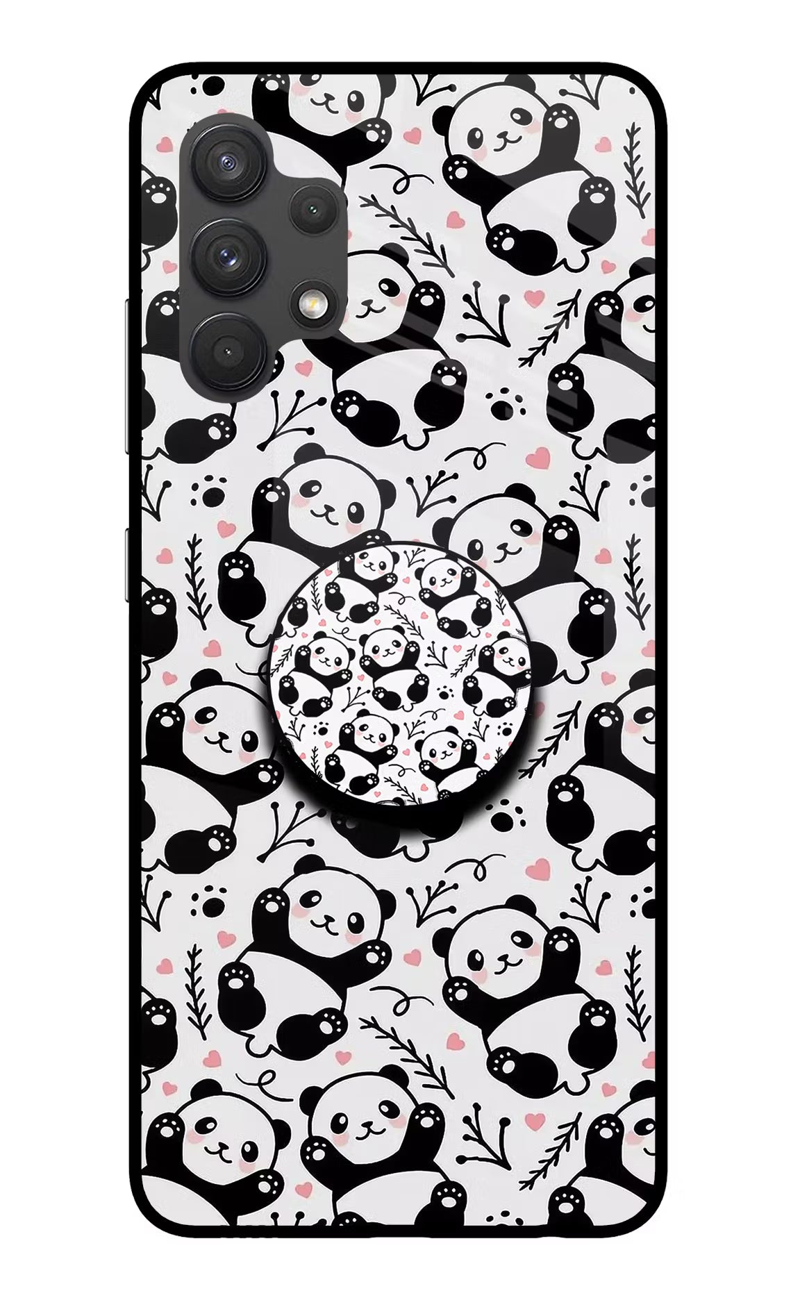 Cute Panda Samsung A32 4G Glass Case - Cute Panda Samsung A32 4G Glass Case Cute Panda Samsung A32 4G Glass Case