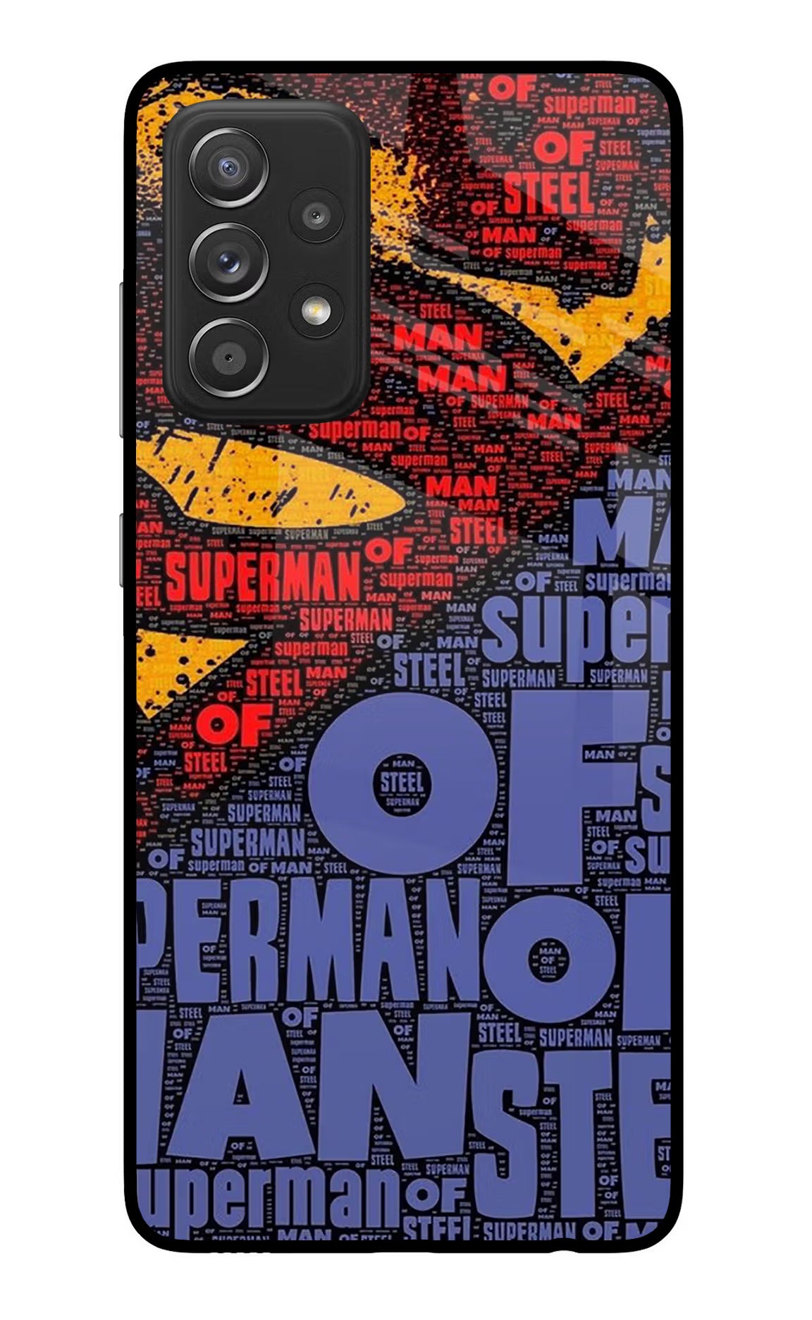 Superman Samsung A52/A52s 5G Back Cover - Superman Samsung A52/A52s 5G Glass Case Back Cover by Casekaro Superman Samsung A52/A52s 5G Glass Case Back Cover by Casekaro