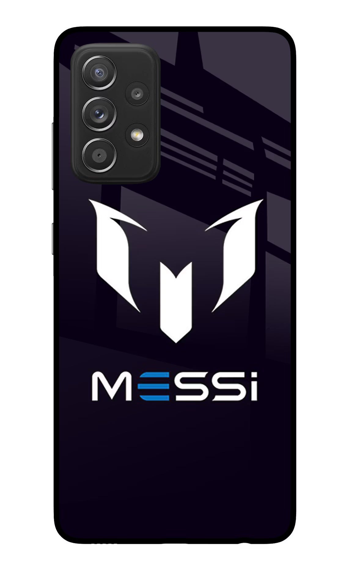 Messi Logo Samsung A52/A52s 5G Glass Case - Messi Logo Samsung A52/A52s 5G Glass Case Messi Logo Samsung A52/A52s 5G Glass Case