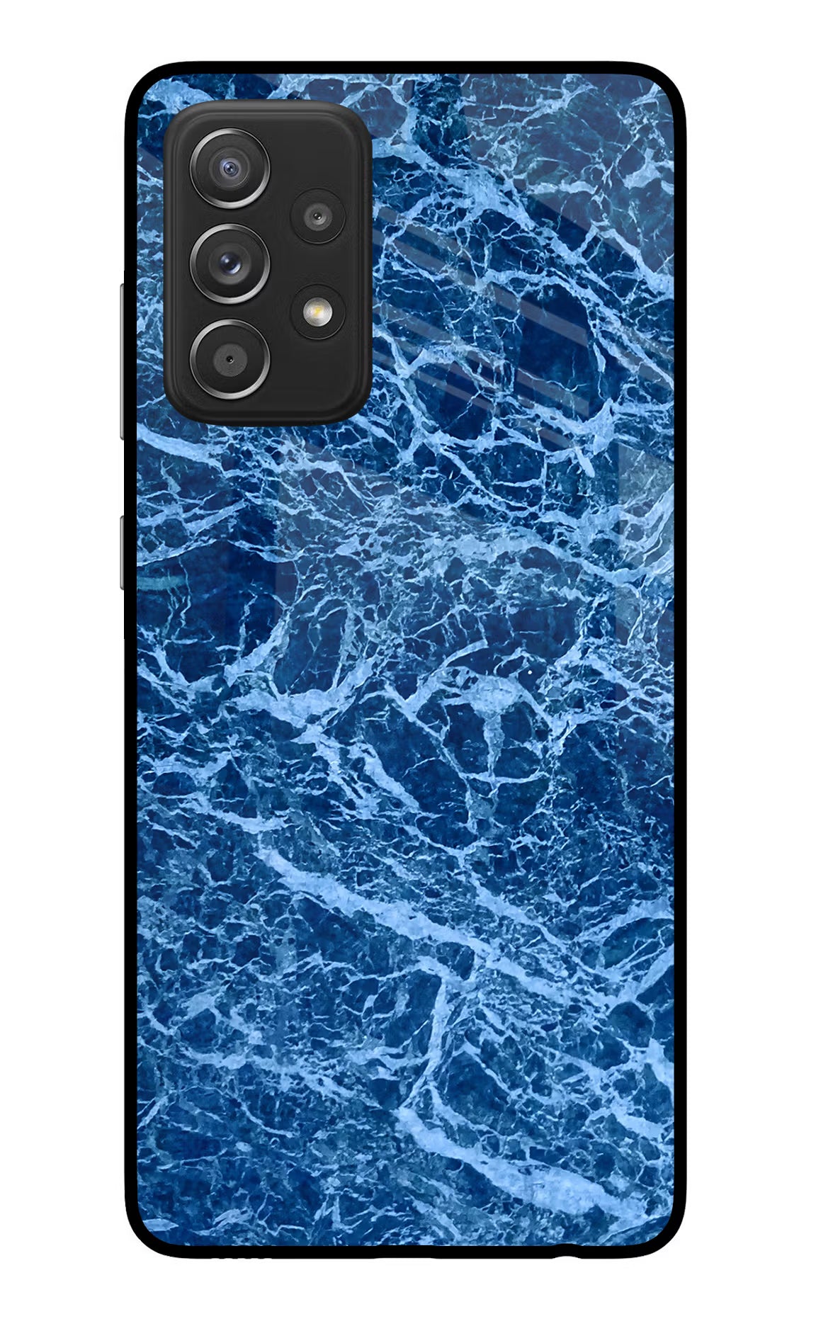 Blue Marble Samsung A52/A52s 5G Back Cover - Blue Marble Samsung A52/A52s 5G Glass Case Back Cover by Casekaro Blue Marble Samsung A52/A52s 5G Glass Case Back Cover by Casekaro
