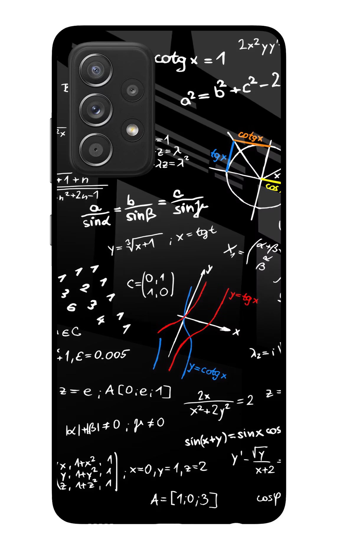 Mathematics Formula Samsung A52/A52s 5G Back Cover - Mathematics Formula Samsung A52/A52s 5G Glass Case Back Cover by Casekaro Mathematics Formula Samsung A52/A52s 5G Glass Case Back Cover by Casekaro