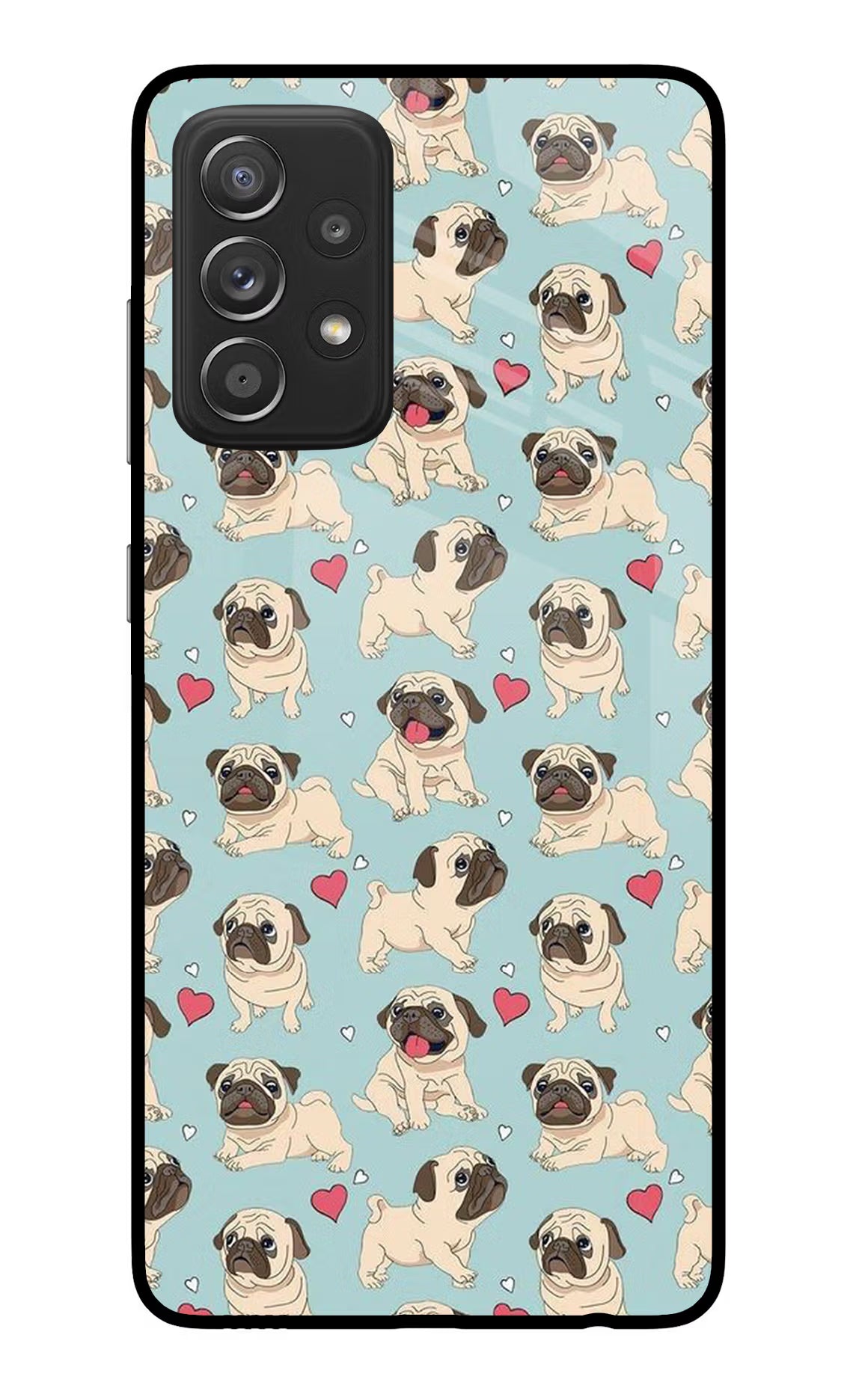Pug Dog Samsung A52/A52s 5G Glass Case - Pug Dog Samsung A52/A52s 5G Glass Case Pug Dog Samsung A52/A52s 5G Glass Case