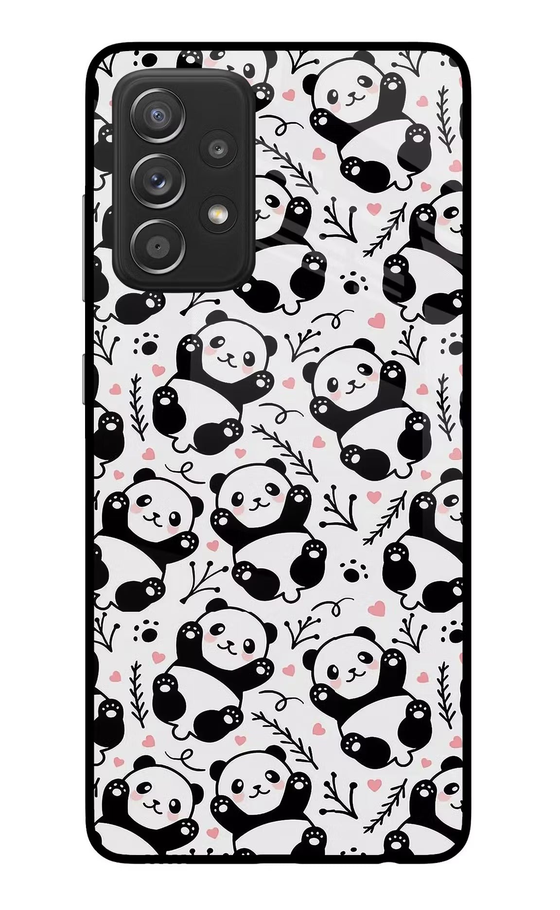 Cute Panda Samsung A52/A52s 5G Glass Case - Cute Panda Samsung A52/A52s 5G Glass Case Cute Panda Samsung A52/A52s 5G Glass Case