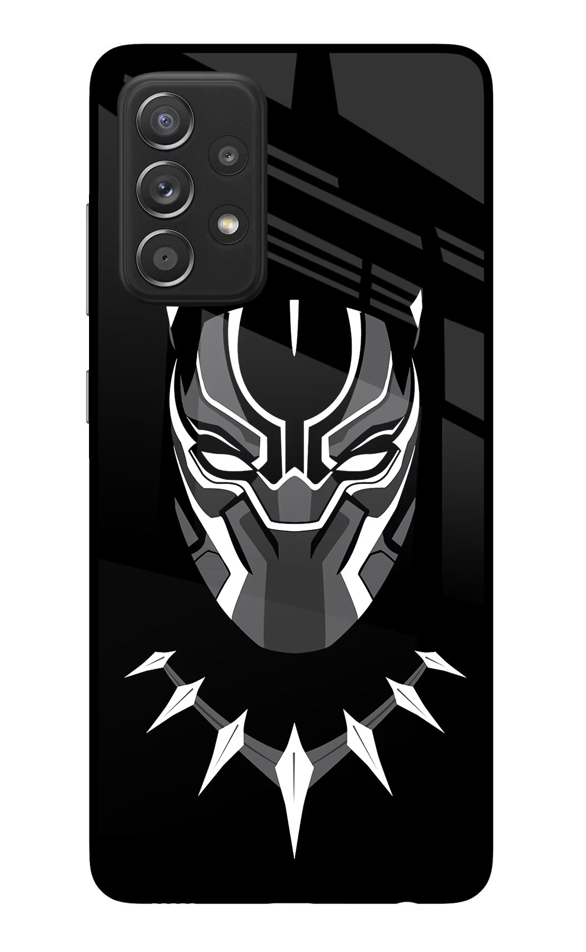 Black Panther Samsung A52/A52s 5G Back Cover - Black Panther Samsung A52/A52s 5G Glass Case Back Cover by Casekaro Black Panther Samsung A52/A52s 5G Glass Case Back Cover by Casekaro