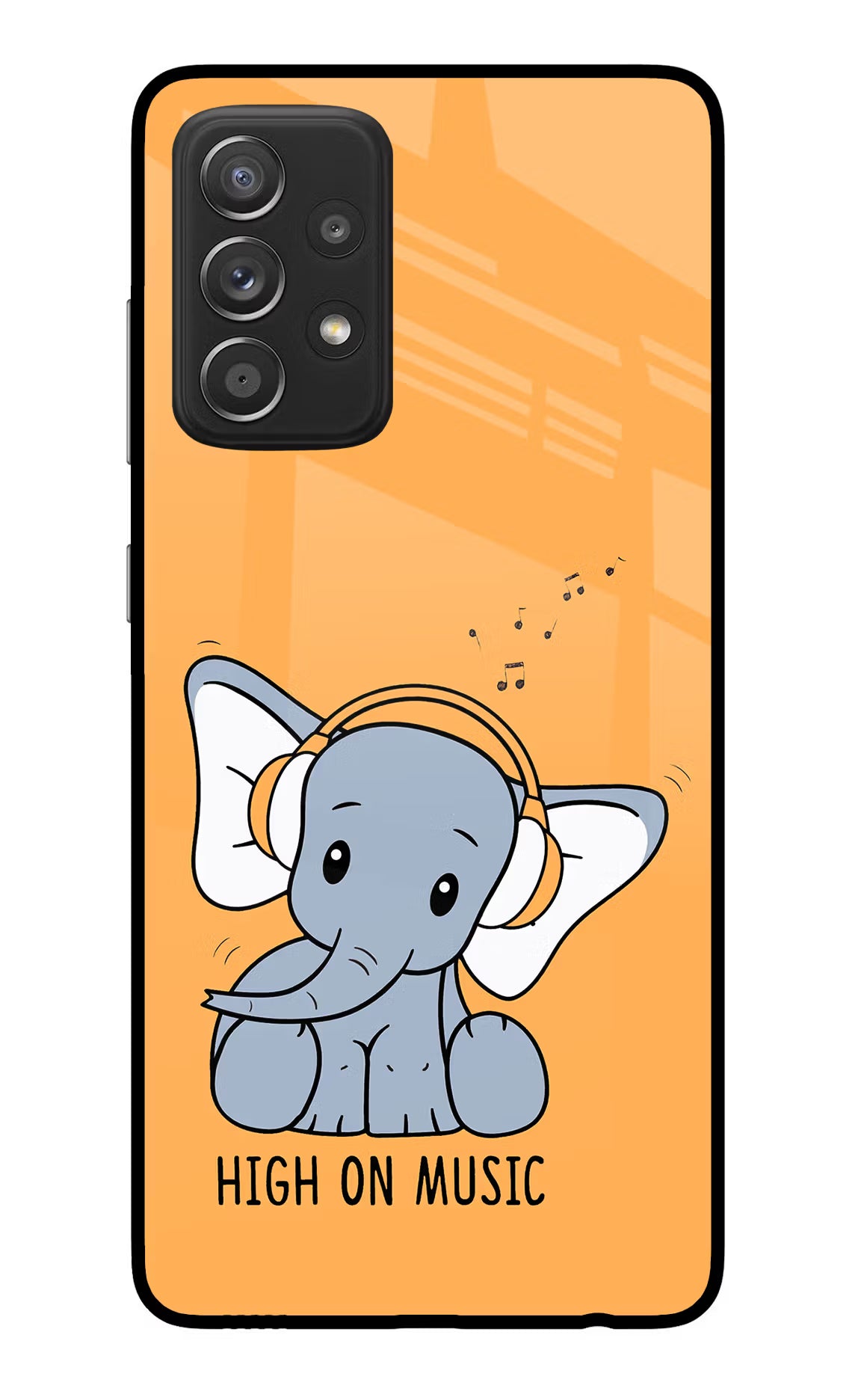 High On Music Samsung A52/A52s 5G Back Cover - High On Music Samsung A52/A52s 5G Glass Case Back Cover by Casekaro High On Music Samsung A52/A52s 5G Glass Case Back Cover by Casekaro