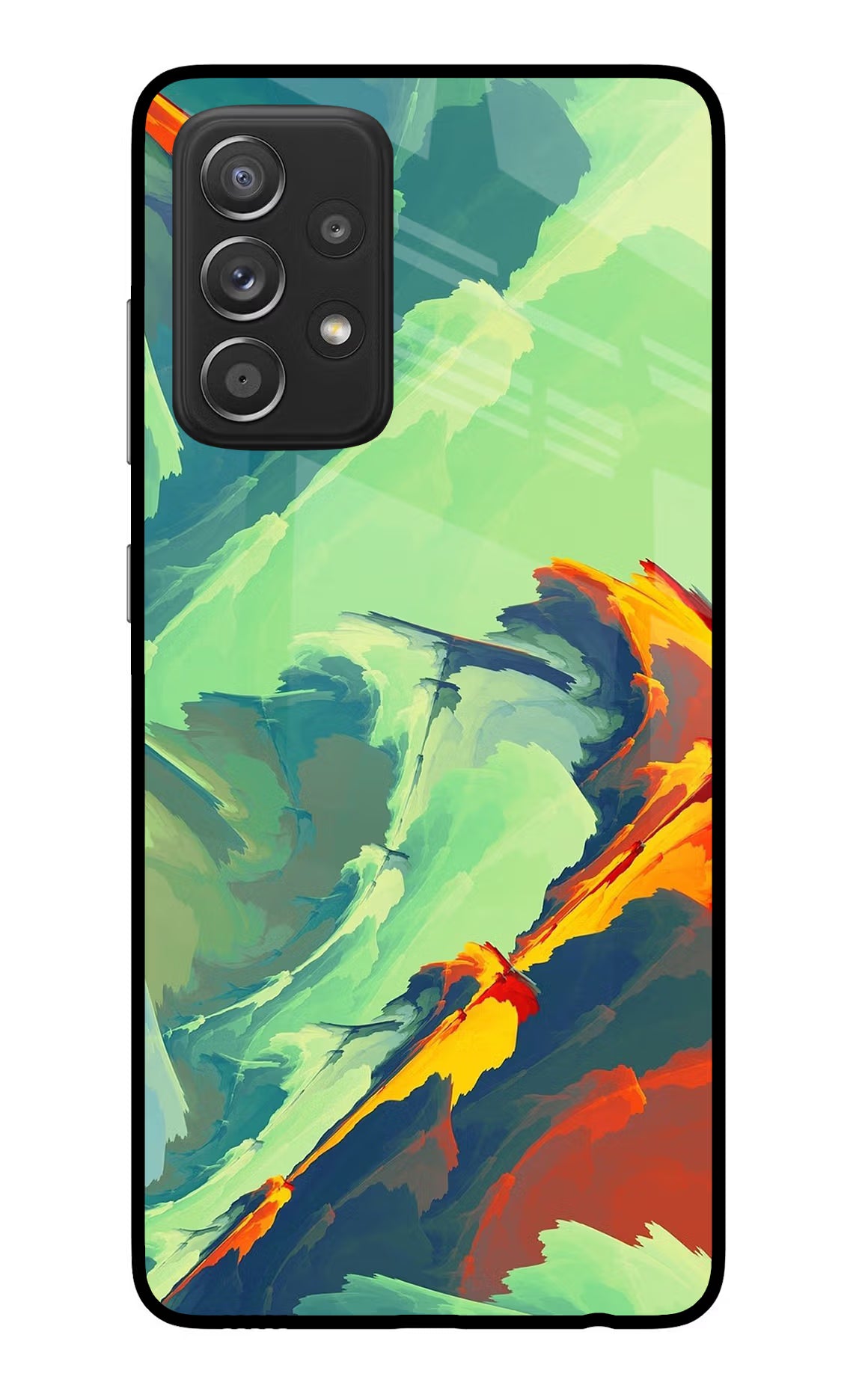 Paint Art Samsung A52/A52s 5G Back Cover - Paint Art Samsung A52/A52s 5G Glass Case Back Cover by Casekaro Paint Art Samsung A52/A52s 5G Glass Case Back Cover by Casekaro