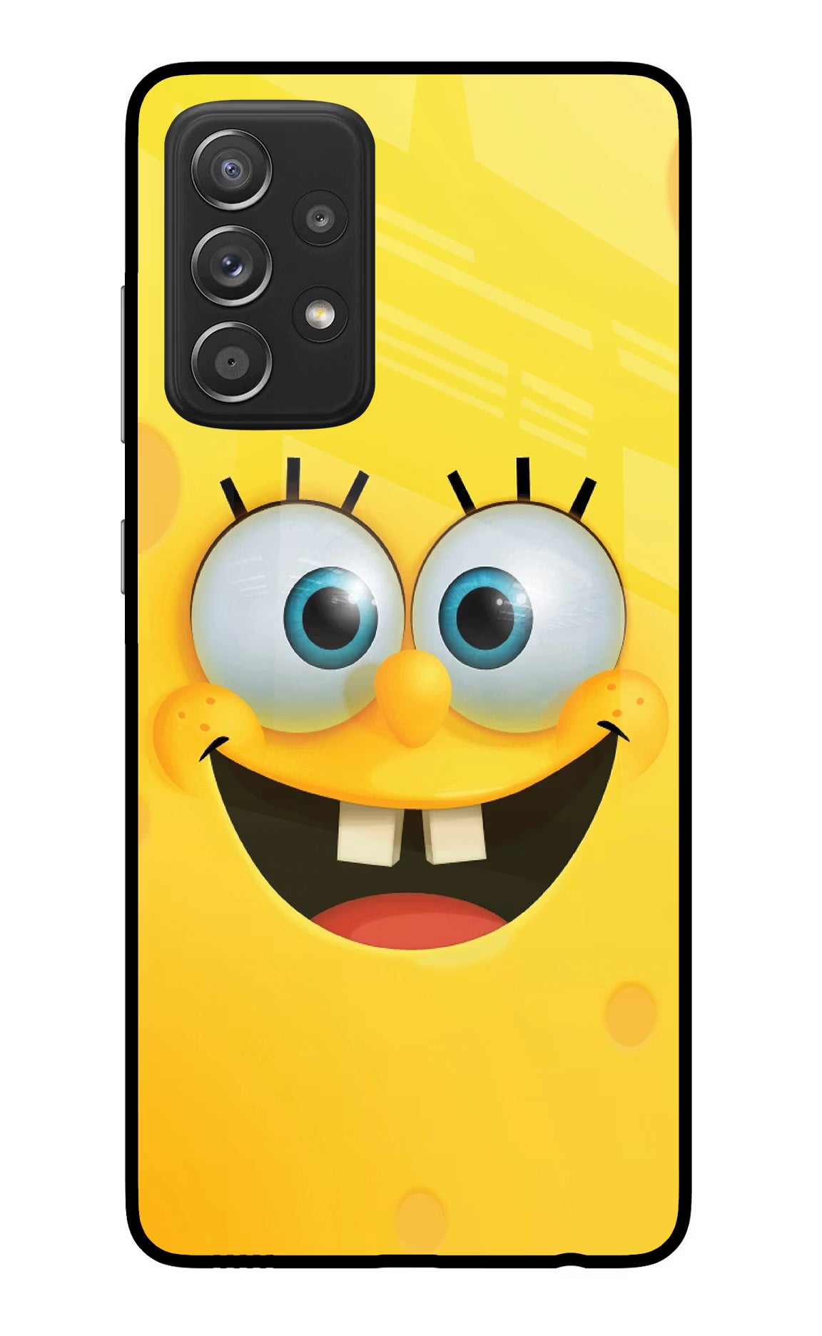 Sponge 1 Samsung A52/A52s 5G Back Cover - Sponge 1 Samsung A52/A52s 5G Glass Case Back Cover by Casekaro Sponge 1 Samsung A52/A52s 5G Glass Case Back Cover by Casekaro