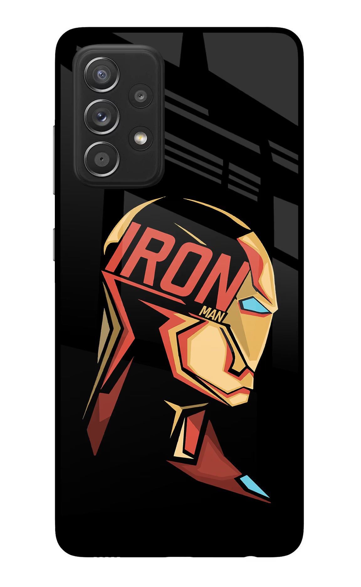 IronMan Samsung A52/A52s 5G Back Cover - IronMan Samsung A52/A52s 5G Glass Case Back Cover by Casekaro IronMan Samsung A52/A52s 5G Glass Case Back Cover by Casekaro