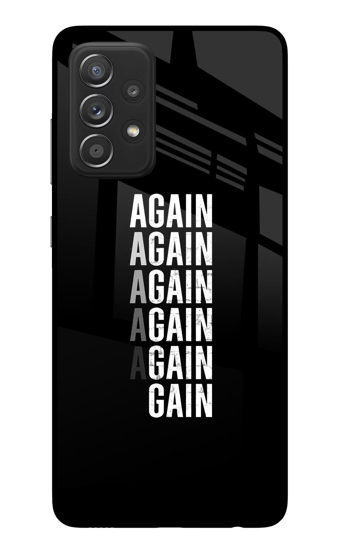 Again Again Gain Samsung A52/A52s 5G Glass Case - Again Again Gain Samsung A52/A52s 5G Glass Case Again Again Gain Samsung A52/A52s 5G Glass Case