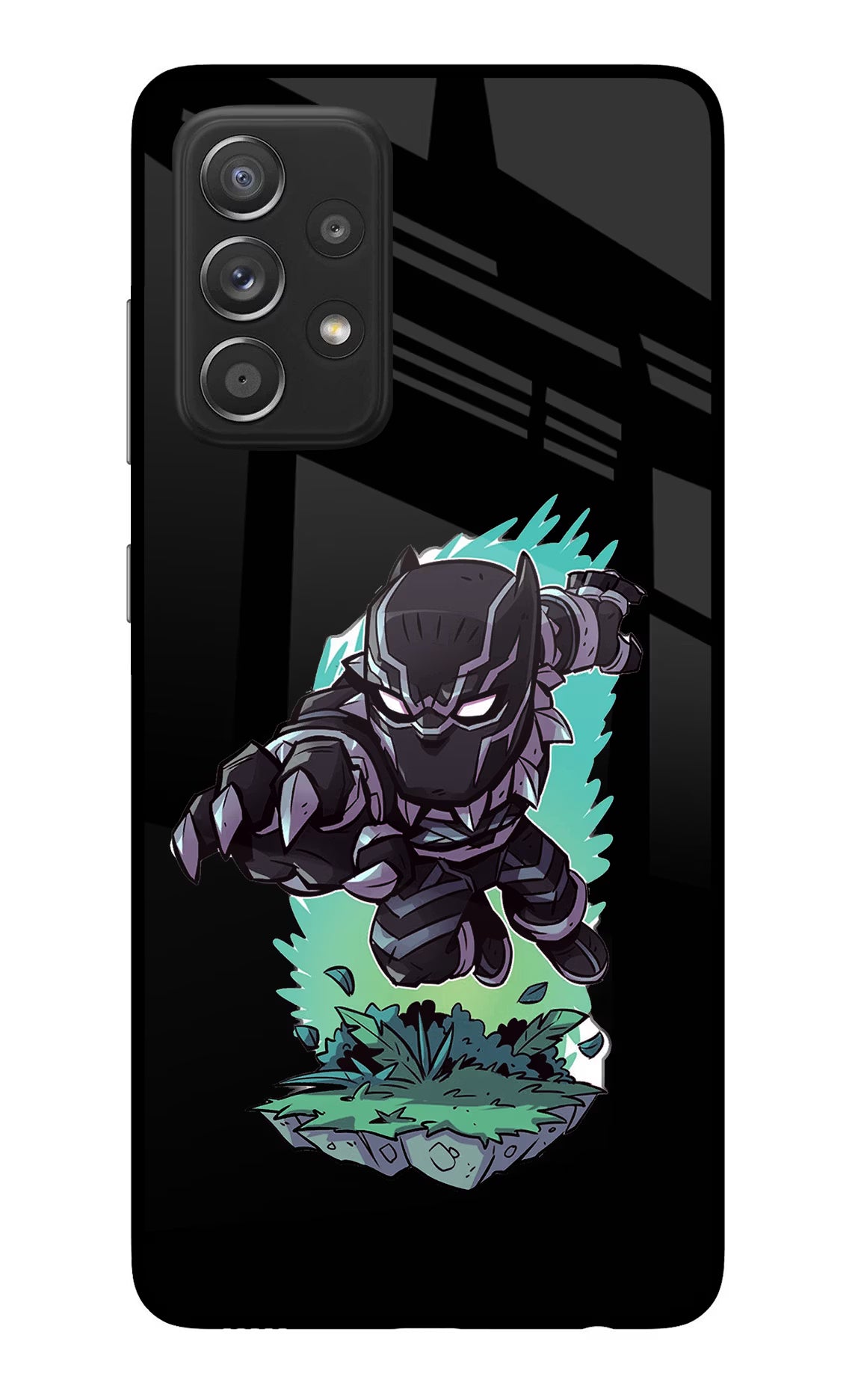 Black Panther Samsung A52/A52s 5G Back Cover - Black Panther Samsung A52/A52s 5G Glass Case Back Cover by Casekaro Black Panther Samsung A52/A52s 5G Glass Case Back Cover by Casekaro