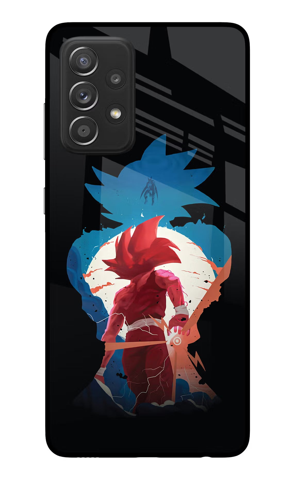 Goku Samsung A52/A52s 5G Back Cover - Goku Samsung A52/A52s 5G Glass Case Back Cover by Casekaro Goku Samsung A52/A52s 5G Glass Case Back Cover by Casekaro