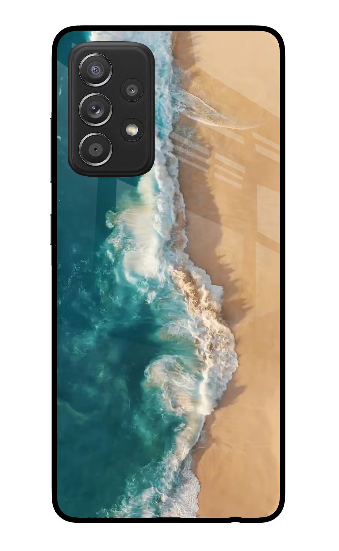 Ocean Beach Samsung A52/A52s 5G Back Cover - Ocean Beach Samsung A52/A52s 5G Glass Case Back Cover by Casekaro Ocean Beach Samsung A52/A52s 5G Glass Case Back Cover by Casekaro