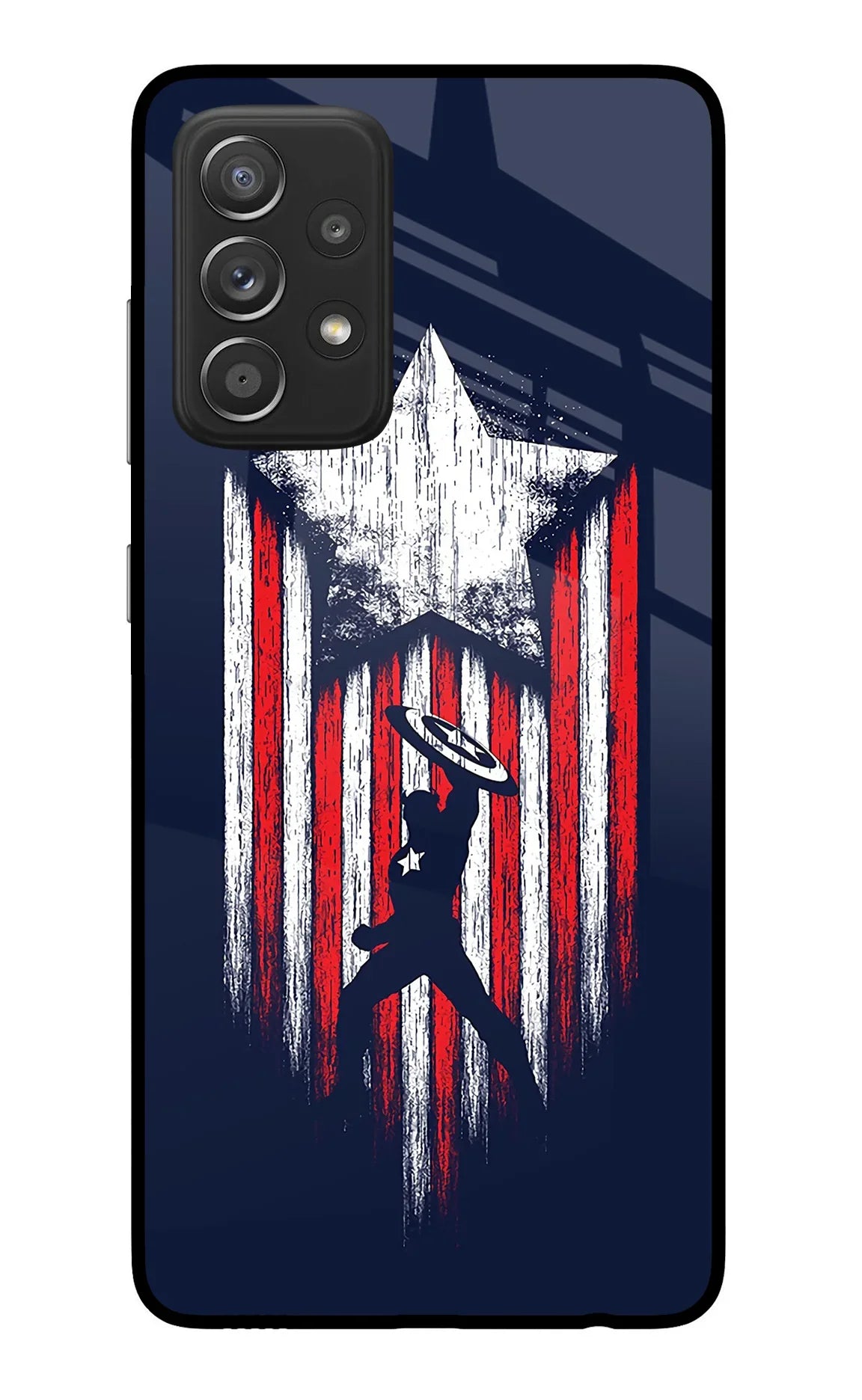 Captain America Marvel Art Samsung A52/A52s 5G Glass Case - Captain America Marvel Art Samsung A52/A52s 5G Glass Case Captain America Marvel Art Samsung A52/A52s 5G Glass Case