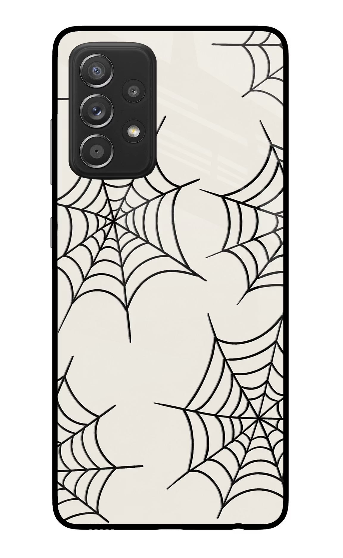 Spider Web Samsung A52/A52s 5G Glass Case - Spider Web Samsung A52/A52s 5G Glass Case Spider Web Samsung A52/A52s 5G Glass Case