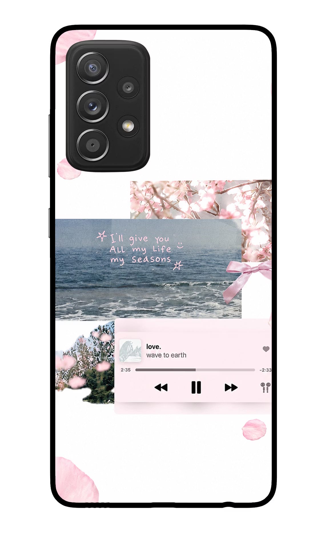 Wave to earth Samsung A52/A52s 5G Glass Case - Wave to earth Samsung A52/A52s 5G Glass Case Wave to earth Samsung A52/A52s 5G Glass Case