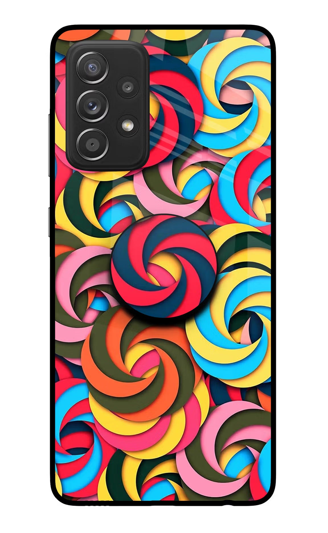 Spiral Pattern Samsung A52/A52s 5G Glass Case - Spiral Pattern Samsung A52/A52s 5G Glass Case Spiral Pattern Samsung A52/A52s 5G Glass Case