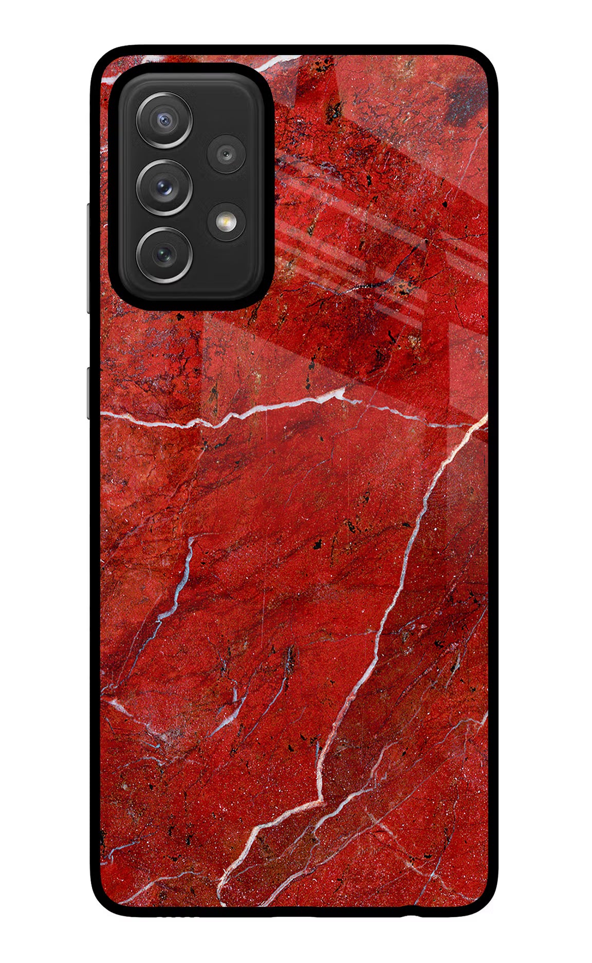 Red Marble Design Samsung A72 Glass Case - Red Marble Design Samsung A72 Glass Case Red Marble Design Samsung A72 Glass Case