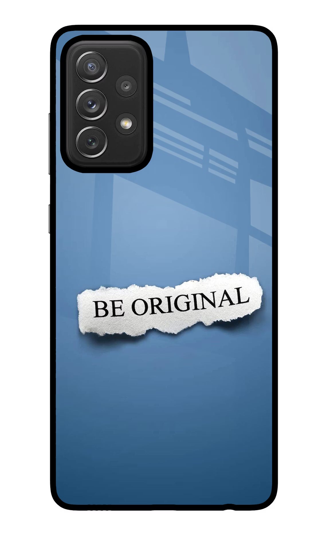 Be Original Samsung A72 Back Cover - Be Original Samsung A72 Glass Case Back Cover by Casekaro Be Original Samsung A72 Glass Case Back Cover by Casekaro