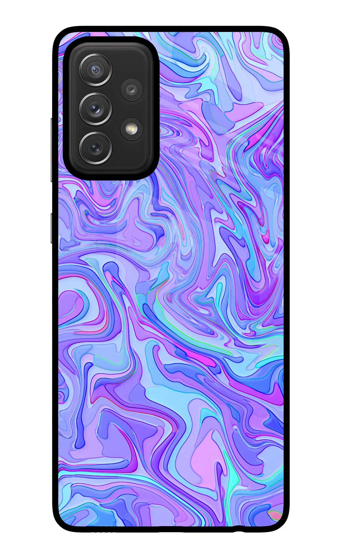 Glitter Samsung A72 Back Cover - Glitter Samsung A72 Glass Case Back Cover by Casekaro Glitter Samsung A72 Glass Case Back Cover by Casekaro