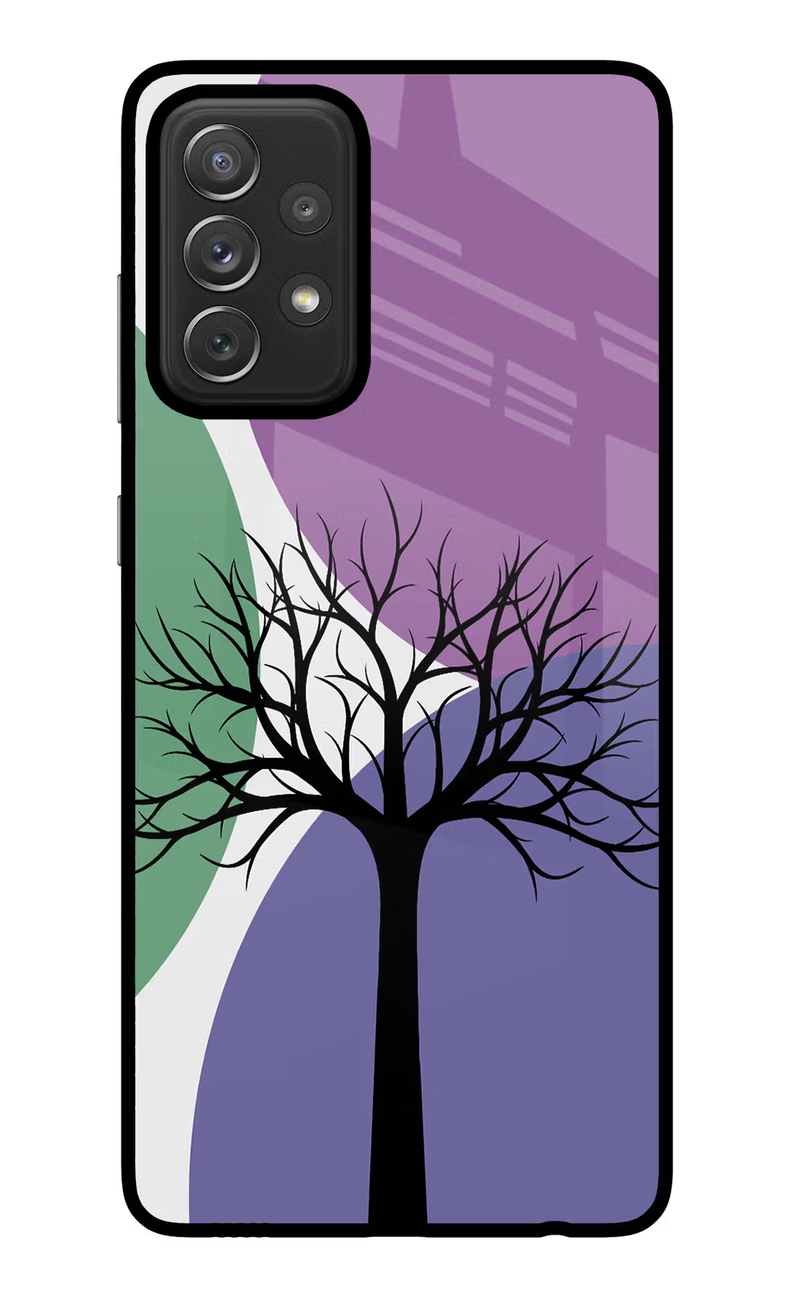 Tree Art Samsung A72 Back Cover - Tree Art Samsung A72 Glass Case Back Cover by Casekaro Tree Art Samsung A72 Glass Case Back Cover by Casekaro