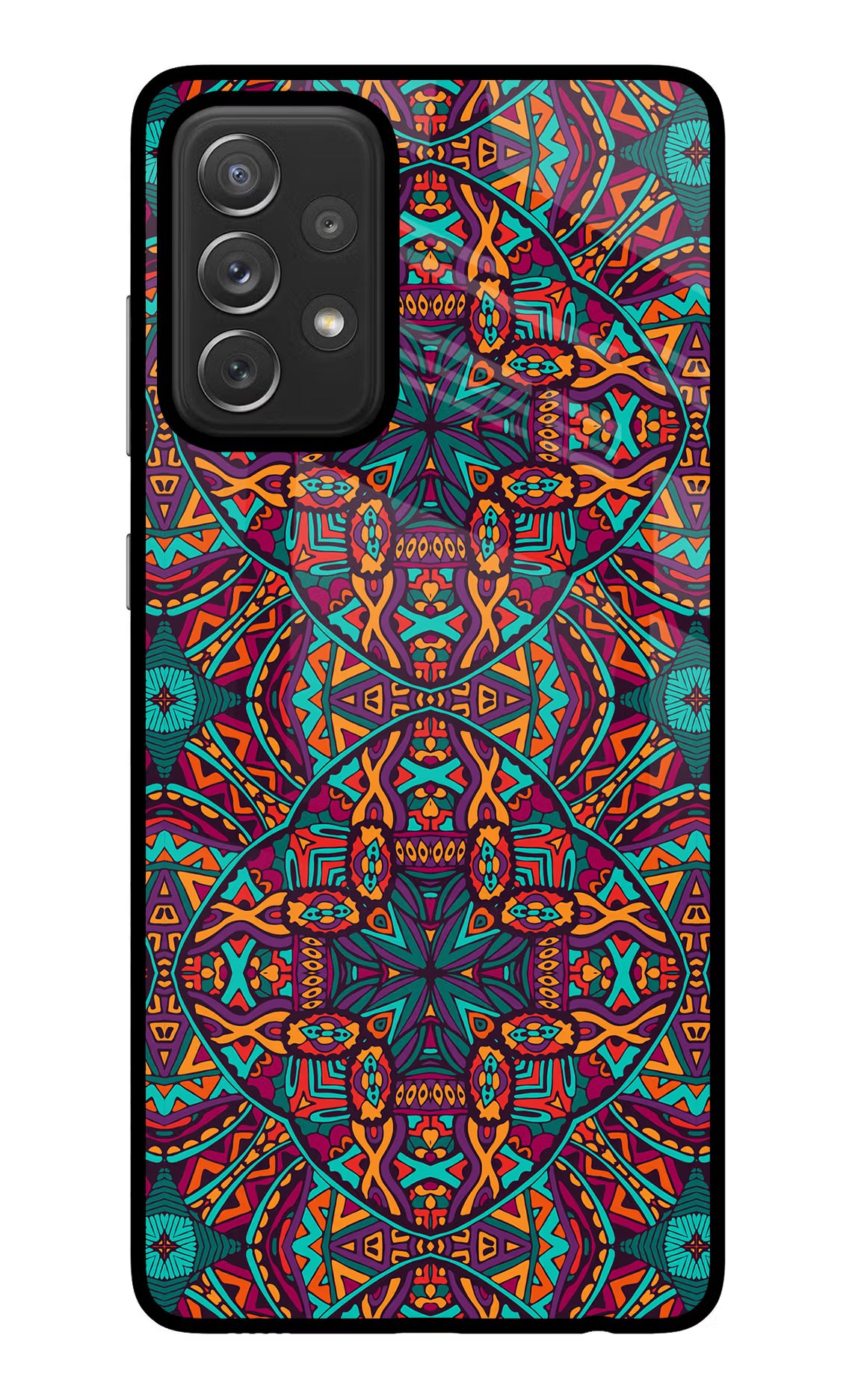 Colour Mandala Samsung A72 Glass Case - Colour Mandala Samsung A72 Glass Case Colour Mandala Samsung A72 Glass Case