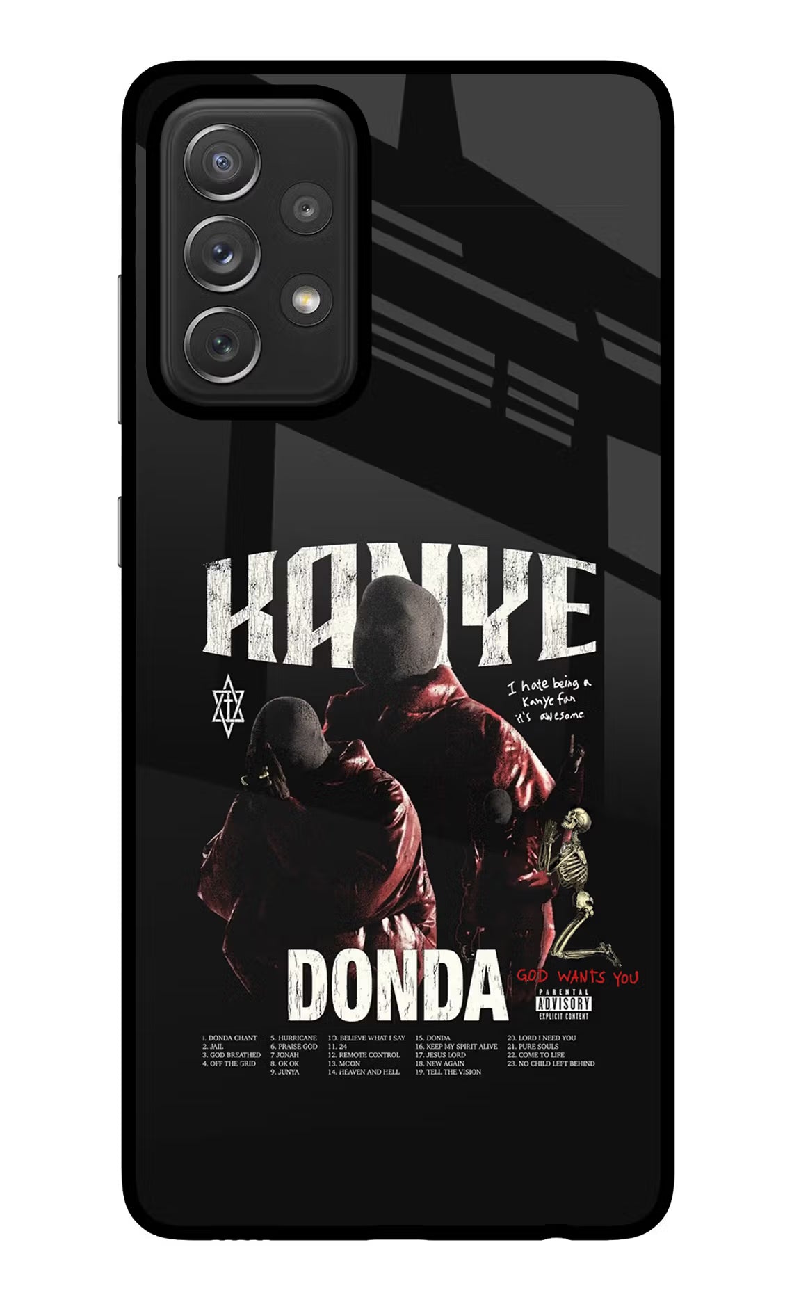 Donda Kanye West Samsung A72 Glass Case - Donda Kanye West Samsung A72 Glass Case Donda Kanye West Samsung A72 Glass Case