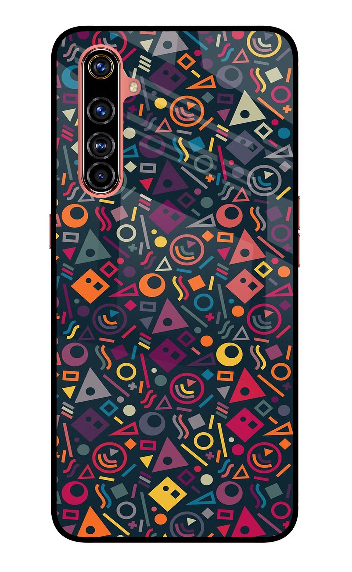 Geometric Abstract Realme X50 Pro Back Cover - Geometric Abstract Realme X50 Pro Glass Case Back Cover by Casekaro Geometric Abstract Realme X50 Pro Glass Case Back Cover by Casekaro