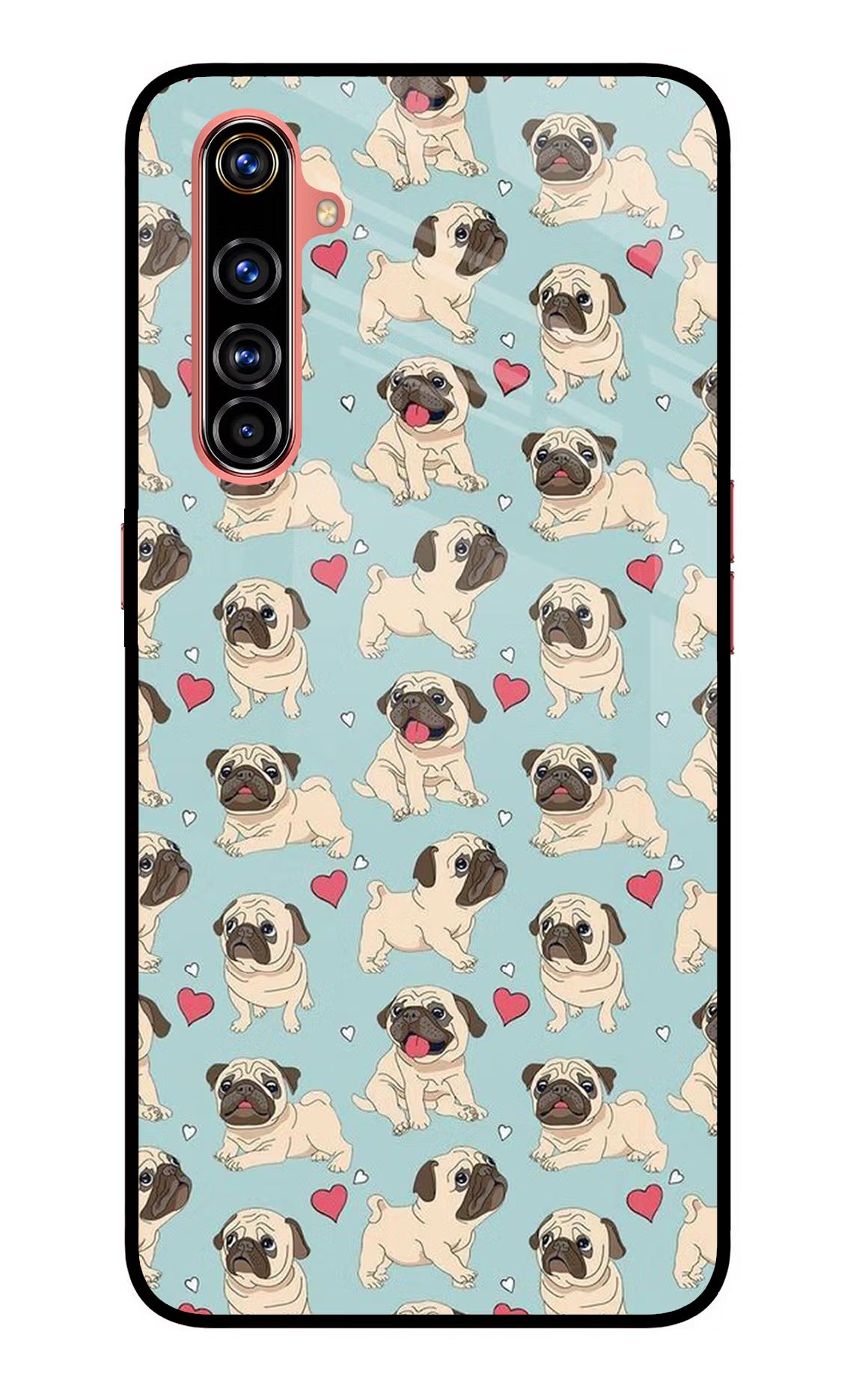 Pug Dog Realme X50 Pro Back Cover - Pug Dog Realme X50 Pro Glass Case Back Cover by Casekaro Pug Dog Realme X50 Pro Glass Case Back Cover by Casekaro