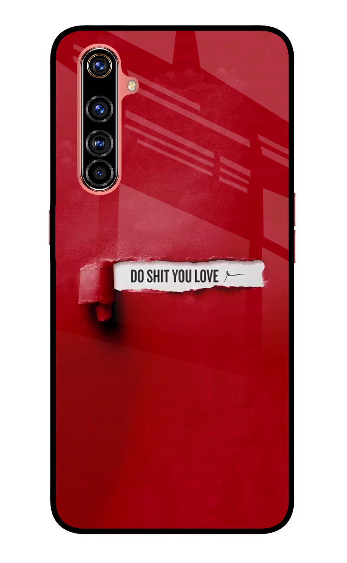 Do Shit You Love Realme X50 Pro Back Cover - Do Shit You Love Realme X50 Pro Glass Case Back Cover by Casekaro Do Shit You Love Realme X50 Pro Glass Case Back Cover by Casekaro