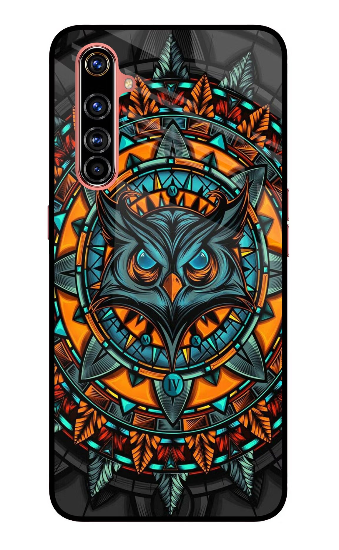 Angry Owl Art Realme X50 Pro Back Cover - Angry Owl Art Realme X50 Pro Glass Case Back Cover by Casekaro Angry Owl Art Realme X50 Pro Glass Case Back Cover by Casekaro