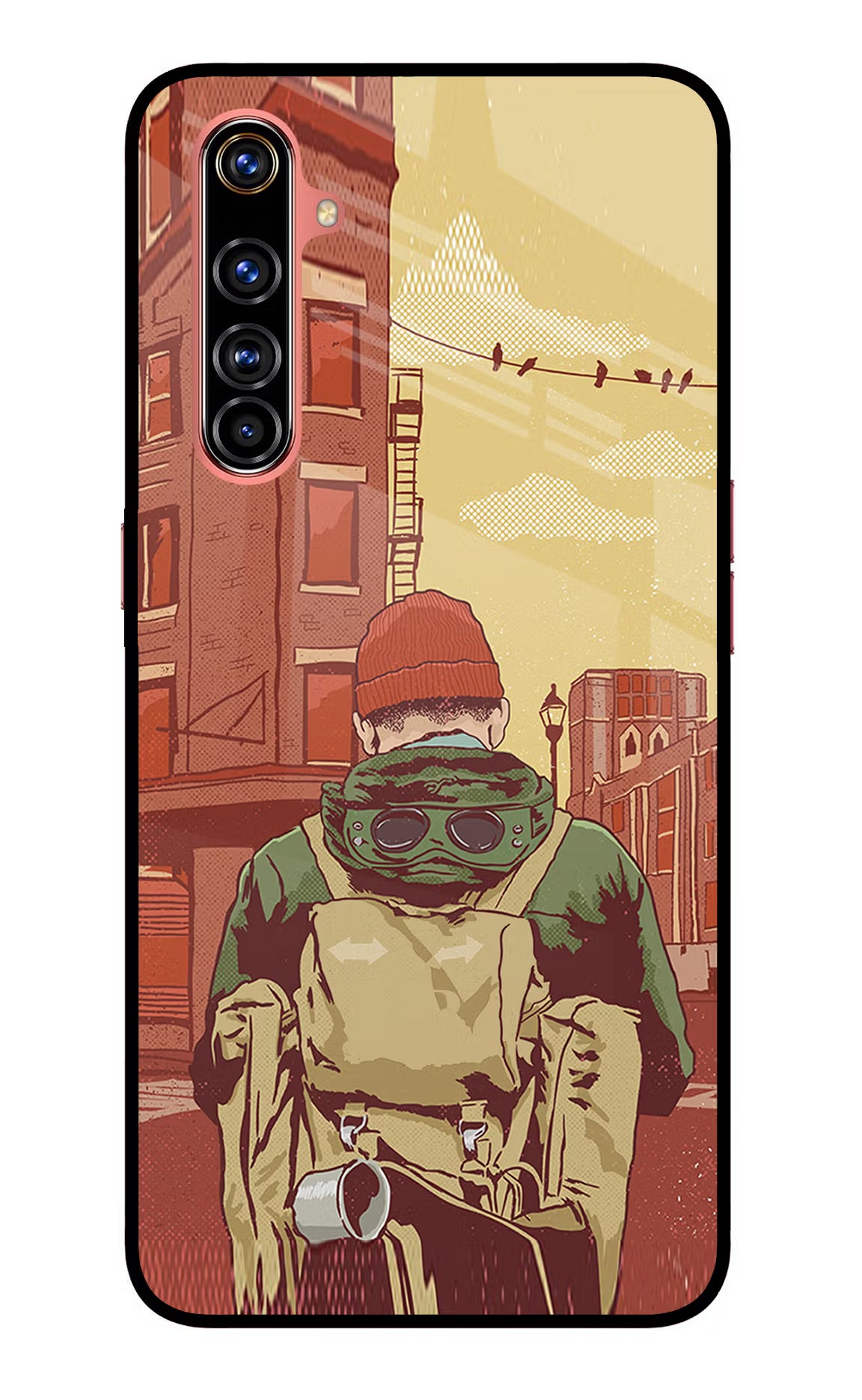 Adventurous Realme X50 Pro Back Cover - Adventurous Realme X50 Pro Glass Case Back Cover by Casekaro Adventurous Realme X50 Pro Glass Case Back Cover by Casekaro