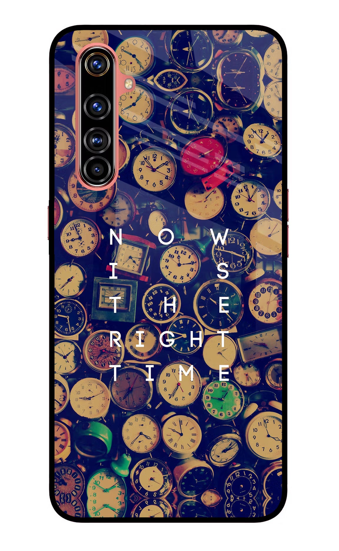 Now is the Right Time Quote Realme X50 Pro Glass Case - Now is the Right Time Quote Realme X50 Pro Glass Case Now is the Right Time Quote Realme X50 Pro Glass Case