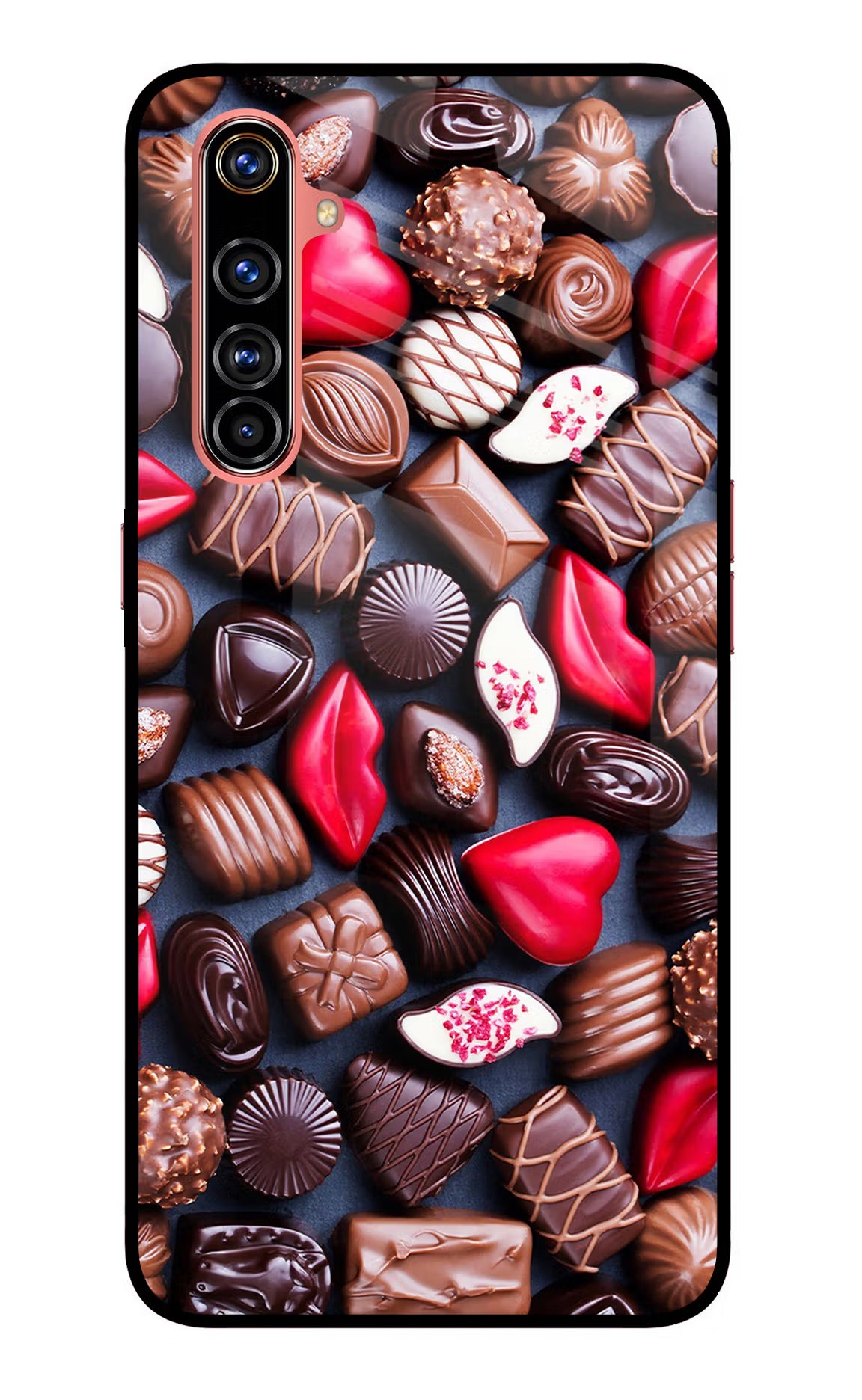 Chocolates Realme X50 Pro Glass Case - Chocolates Realme X50 Pro Glass Case Chocolates Realme X50 Pro Glass Case