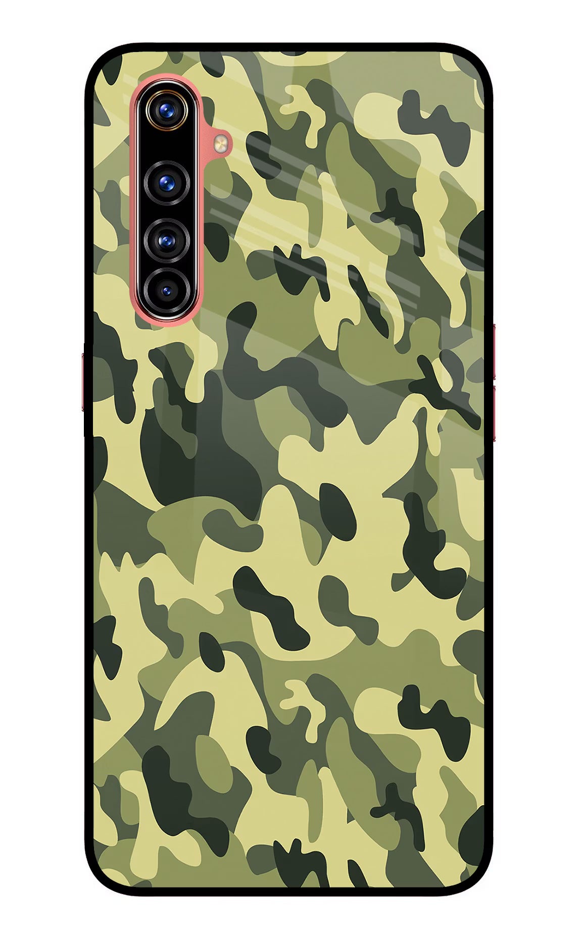 Camouflage Realme X50 Pro Glass Case - Camouflage Realme X50 Pro Glass Case Camouflage Realme X50 Pro Glass Case