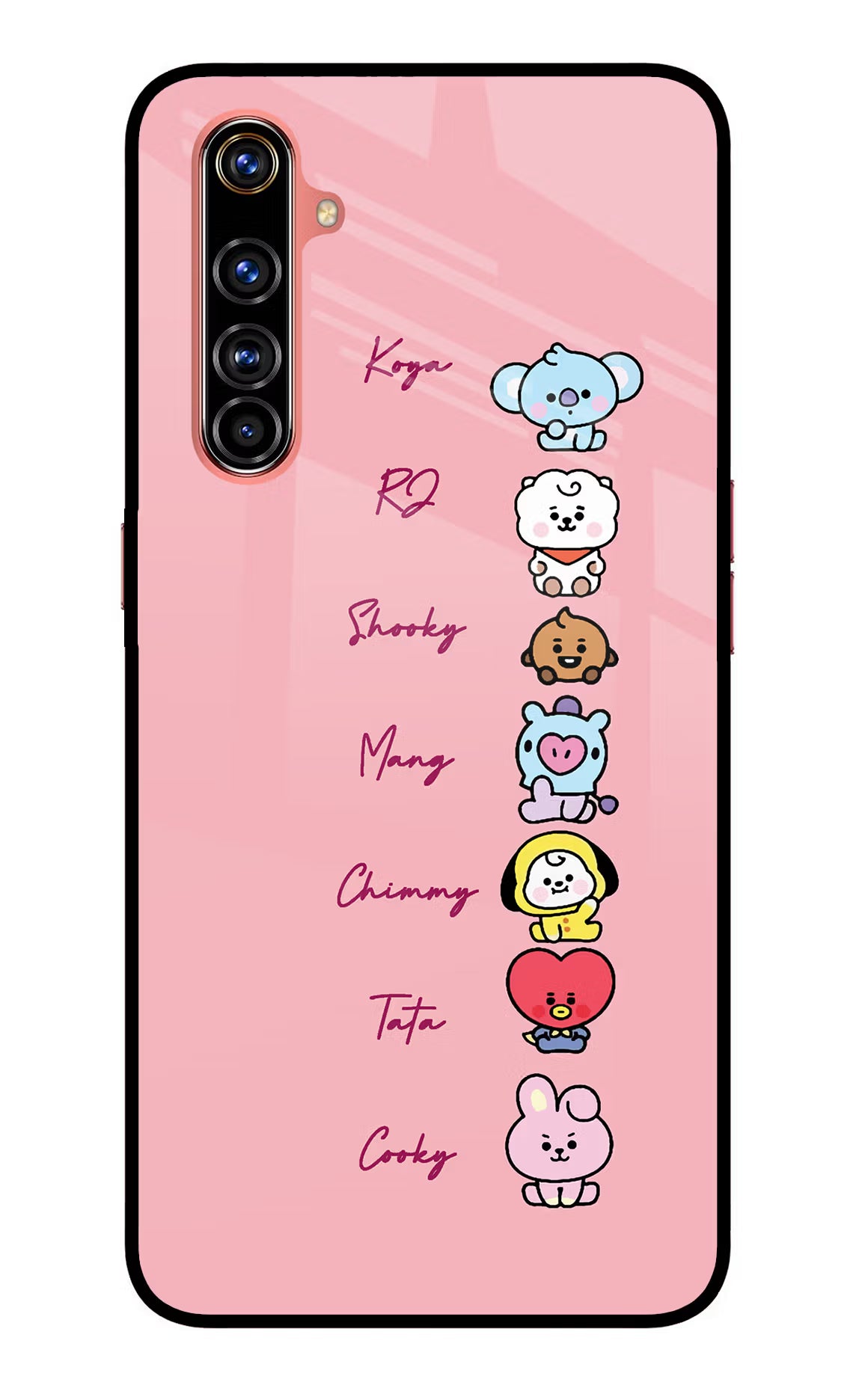BTS names Realme X50 Pro Glass Case - BTS names Realme X50 Pro Glass Case BTS names Realme X50 Pro Glass Case