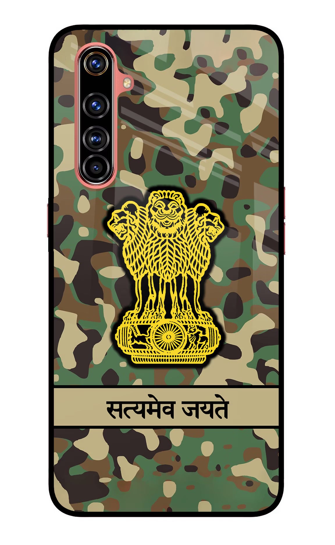 Satyamev Jayate Army Realme X50 Pro Glass Case - Satyamev Jayate Army Realme X50 Pro Glass Case Satyamev Jayate Army Realme X50 Pro Glass Case