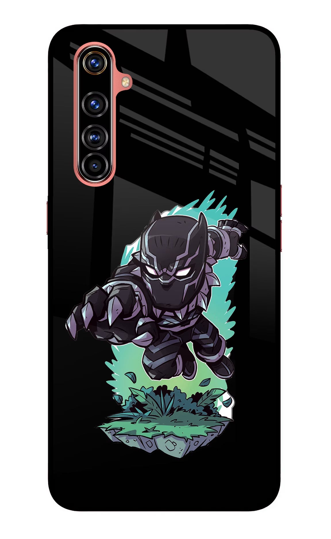 Black Panther Realme X50 Pro Back Cover - Black Panther Realme X50 Pro Glass Case Back Cover by Casekaro Black Panther Realme X50 Pro Glass Case Back Cover by Casekaro