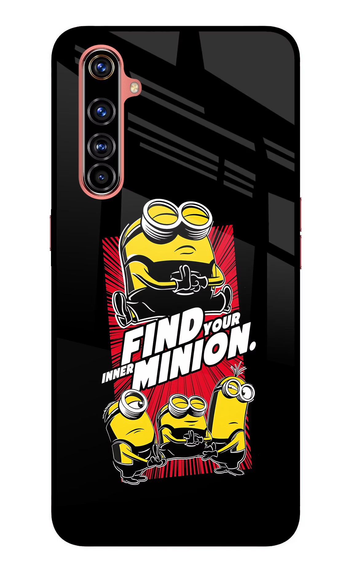 Find your inner Minion Realme X50 Pro Glass Case - Find your inner Minion Realme X50 Pro Glass Case Find your inner Minion Realme X50 Pro Glass Case