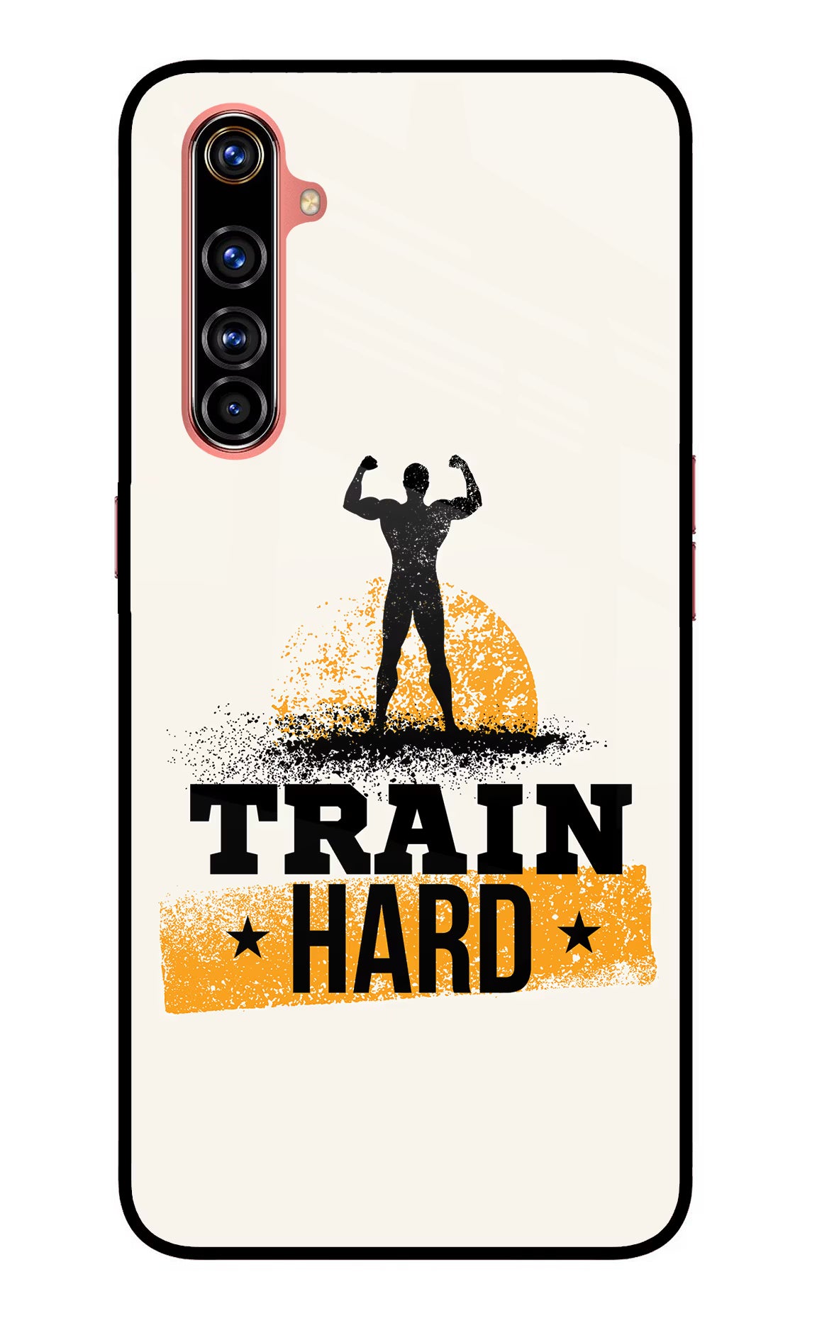 Train Hard Realme X50 Pro Back Cover - Train Hard Realme X50 Pro Glass Case Back Cover by Casekaro Train Hard Realme X50 Pro Glass Case Back Cover by Casekaro