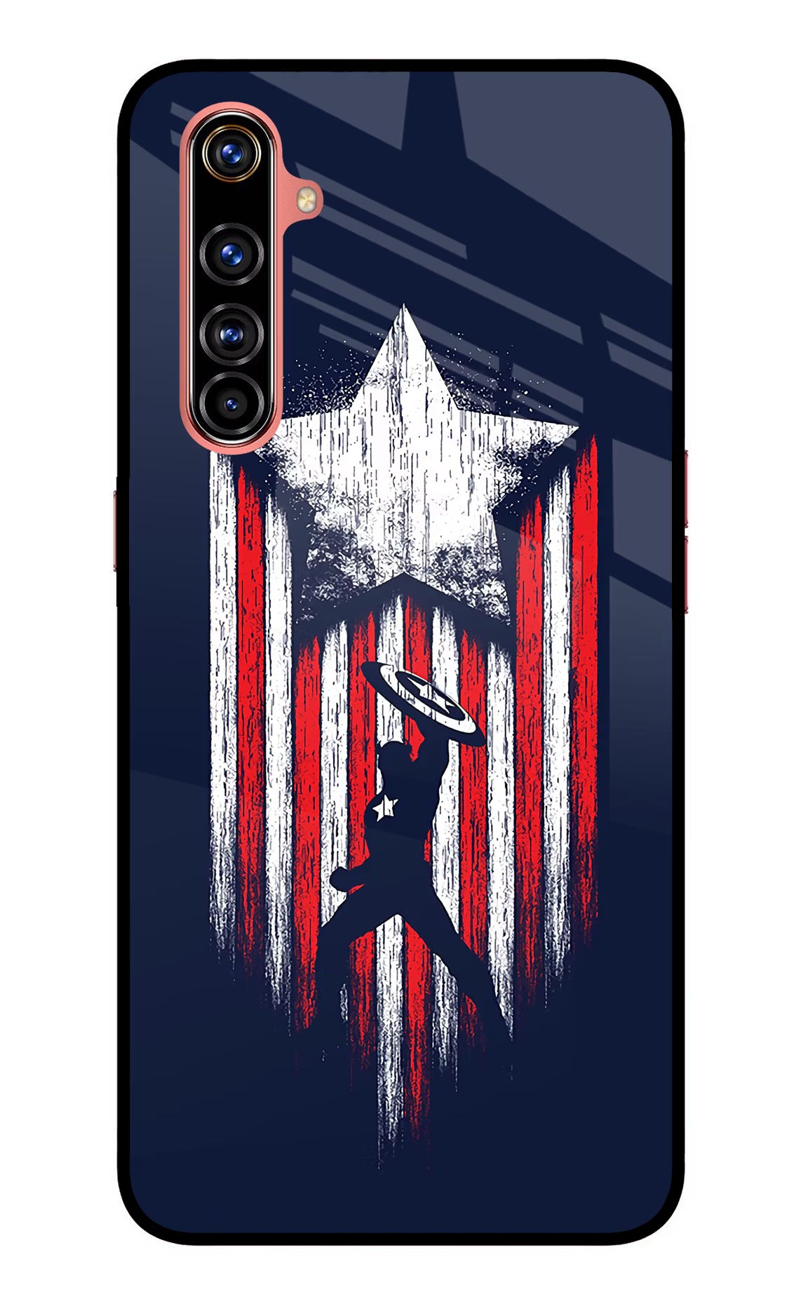 Captain America Marvel Art Realme X50 Pro Back Cover - Captain America Marvel Art Realme X50 Pro Glass Case Back Cover by Casekaro Captain America Marvel Art Realme X50 Pro Glass Case Back Cover by Casekaro