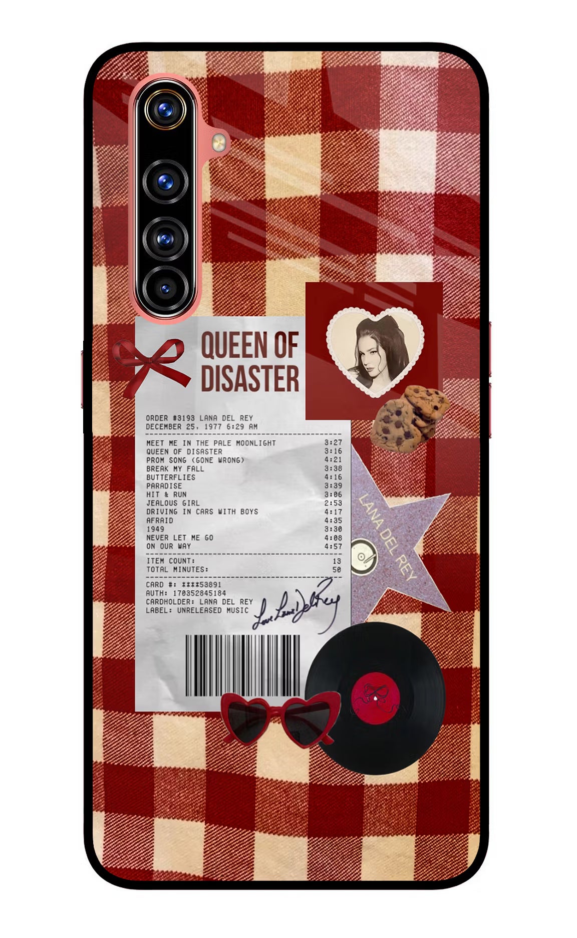 Queen of Disaster Realme X50 Pro Glass Case - Queen of Disaster Realme X50 Pro Glass Case Queen of Disaster Realme X50 Pro Glass Case