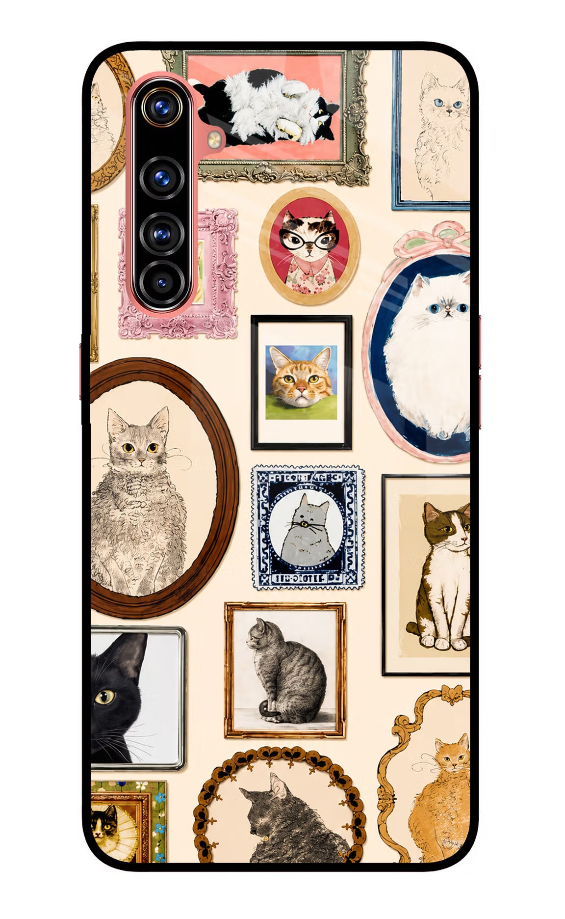 Mirror Cats Realme X50 Pro Glass Case - Mirror Cats Realme X50 Pro Glass Case Mirror Cats Realme X50 Pro Glass Case