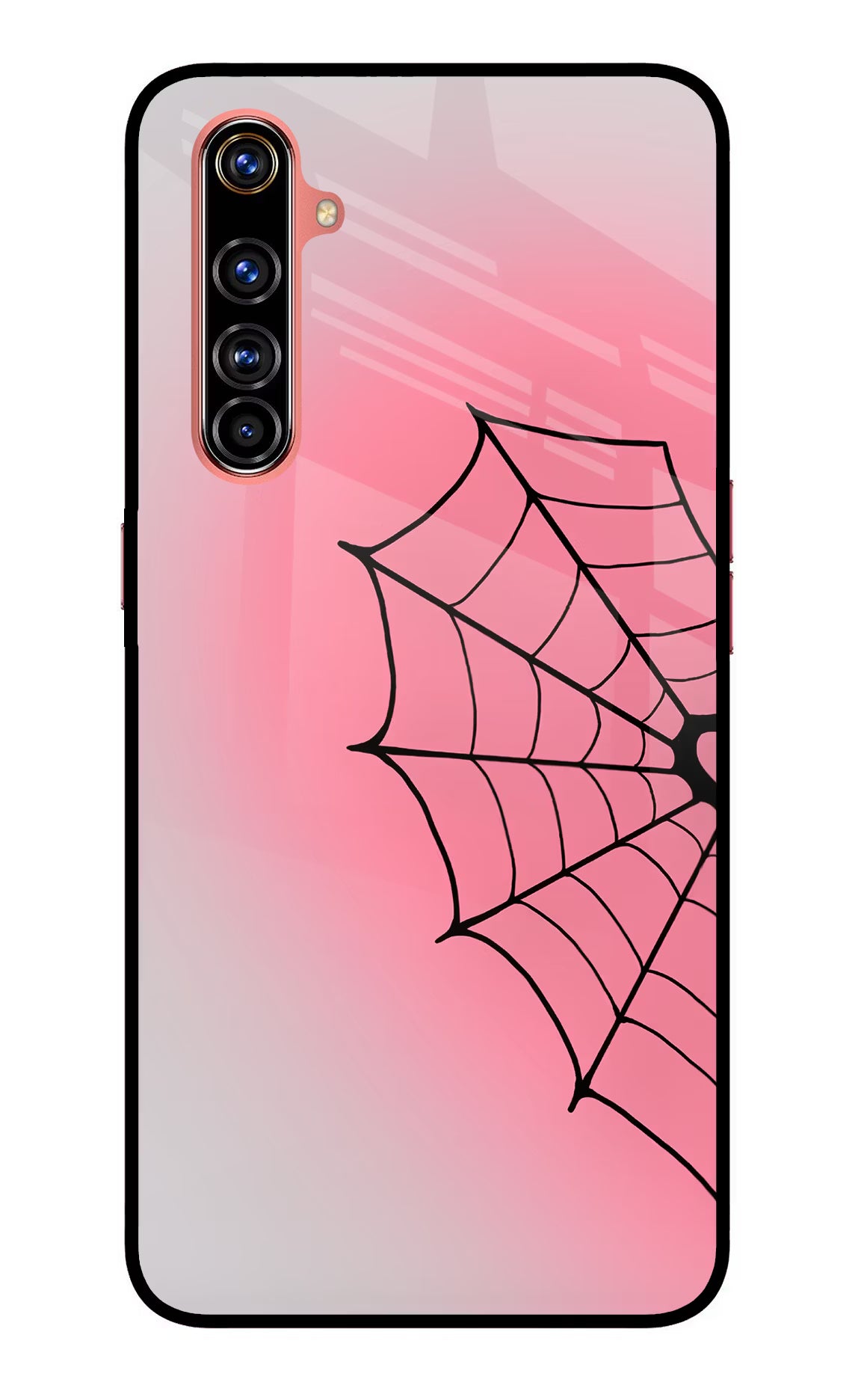 Pink Web Realme X50 Pro Glass Case - Pink Web Realme X50 Pro Glass Case Pink Web Realme X50 Pro Glass Case
